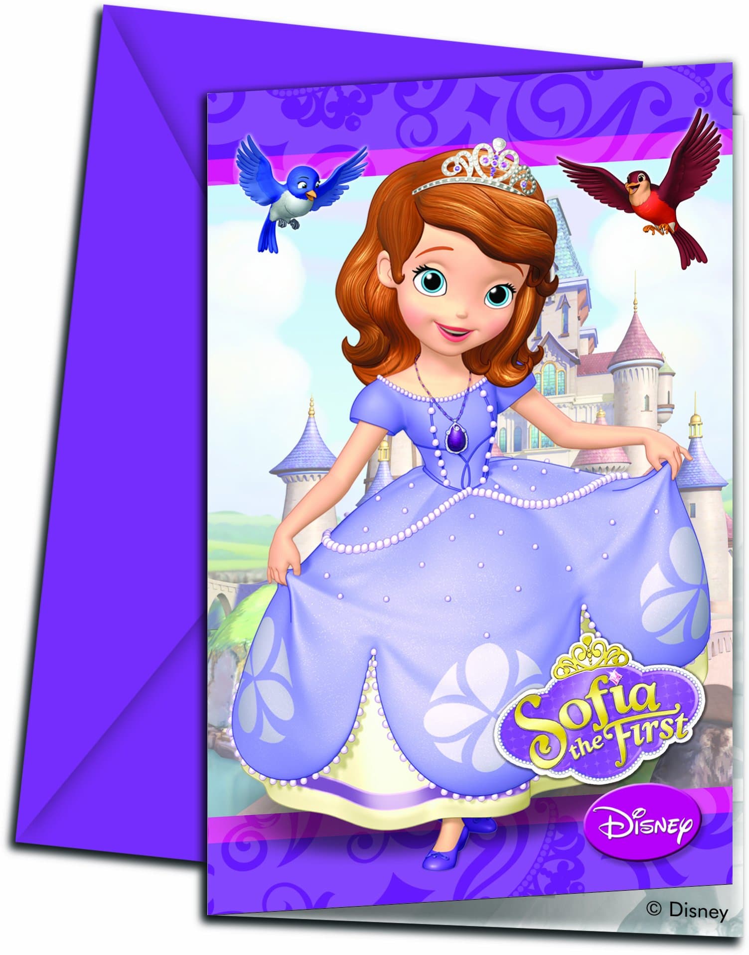 Disney Unique Party 71520 Sofia the First Party Invitations, Pack of 6