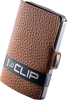 I-CLIP Original Mini Wallet with Moneyclip - Slim Wallet - Leather Wallet - Premium Wallet - Cardholder