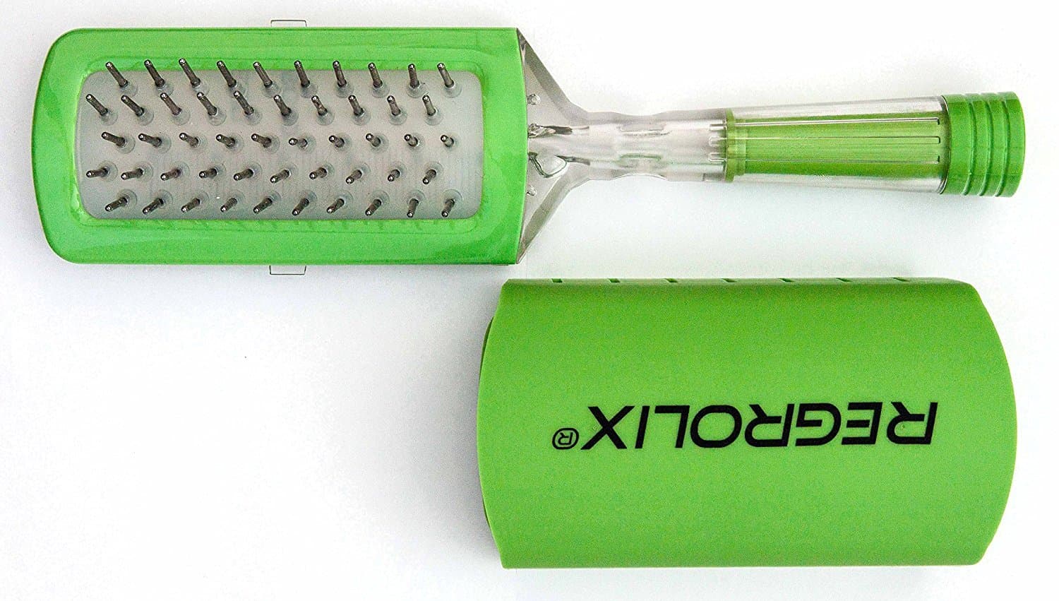 Liquid-Dispensing Hairbrush (Green)