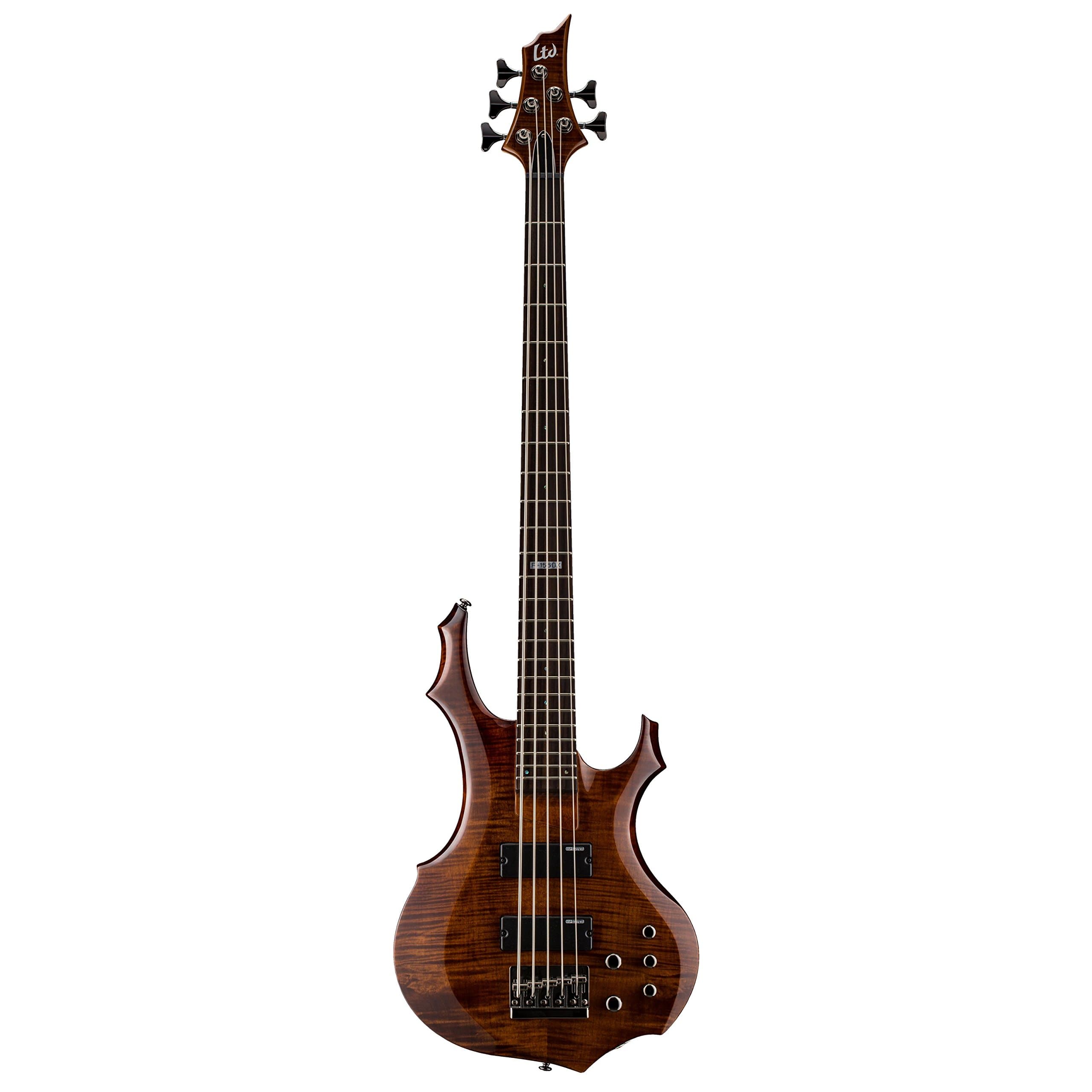 ESP LTD F-155DX 5-String Bass (Walnut Brown)