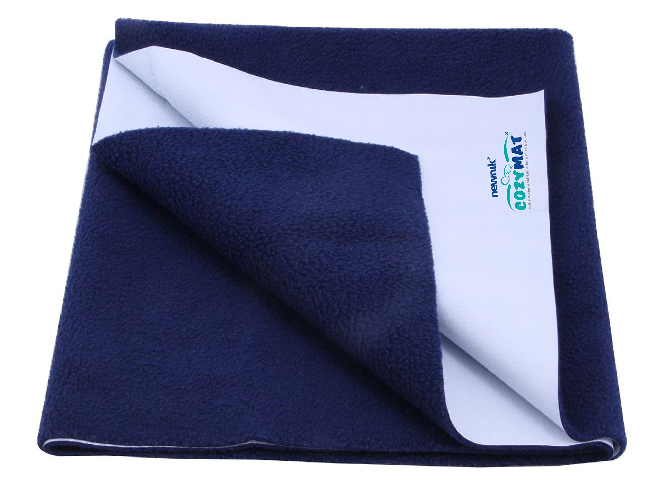 Waterproof, Breathable, Reusable Mat/Underpad/Absorbent Sheets/Mattress Protector (Size: 140 x 100 Centimeter, NAVYBLUE)