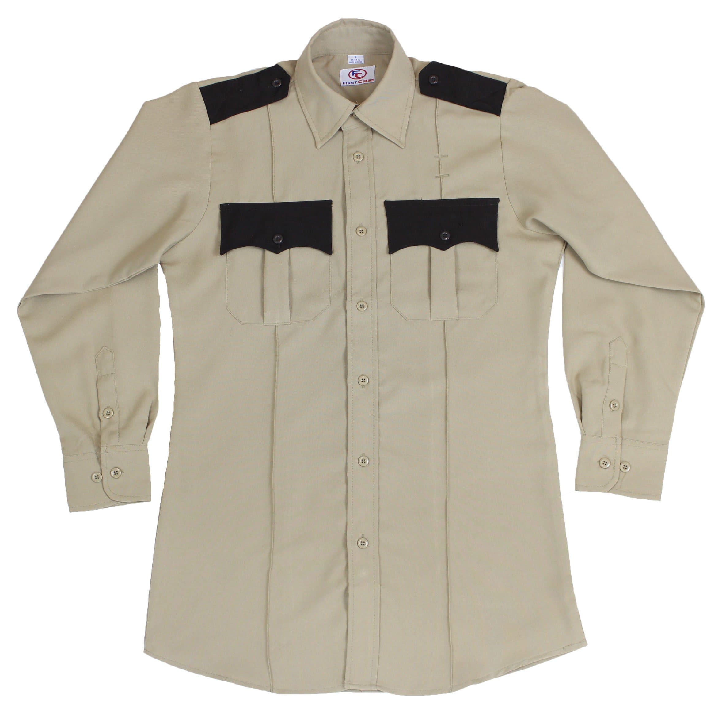 First Class100% Polyester Two Tone Men's Uniform Shirt