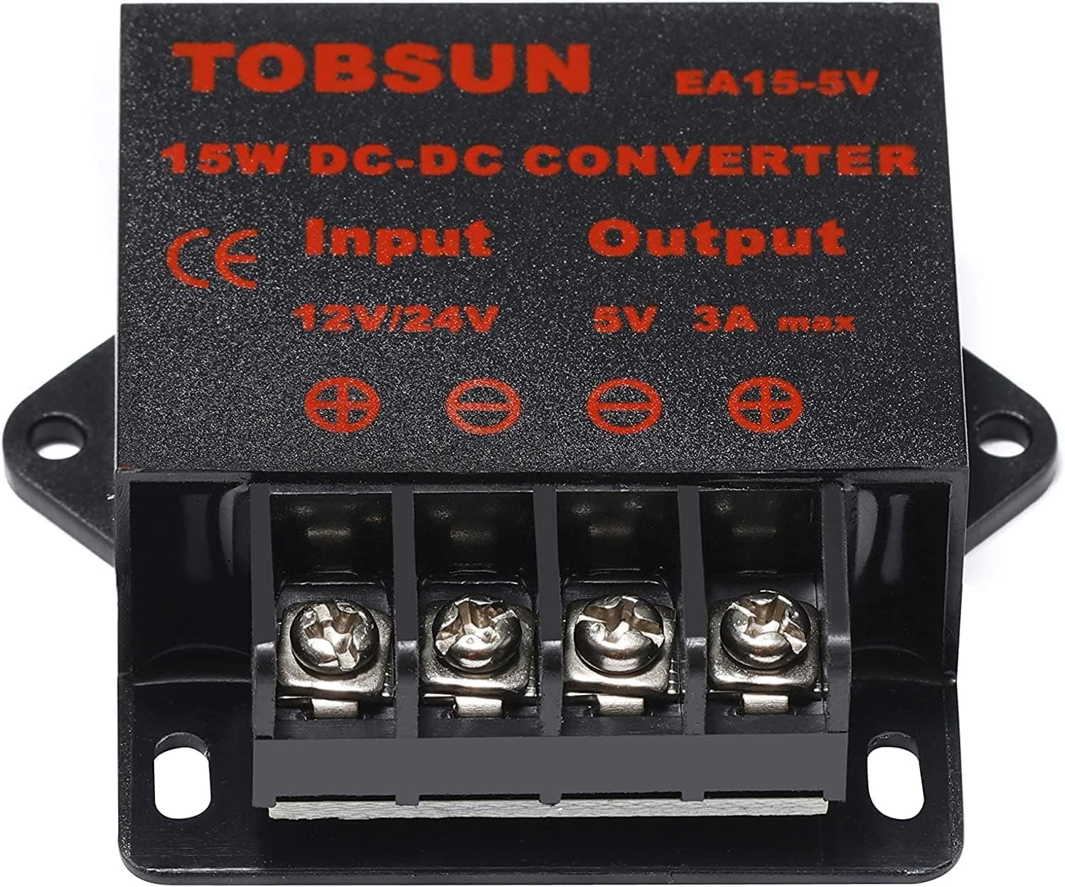 DC 12V/24V to 5V 3A Step Down Converter - 12V Voltage Regulator Buck Converter Power Supply Transformer - 12V/24V to 5V 3A