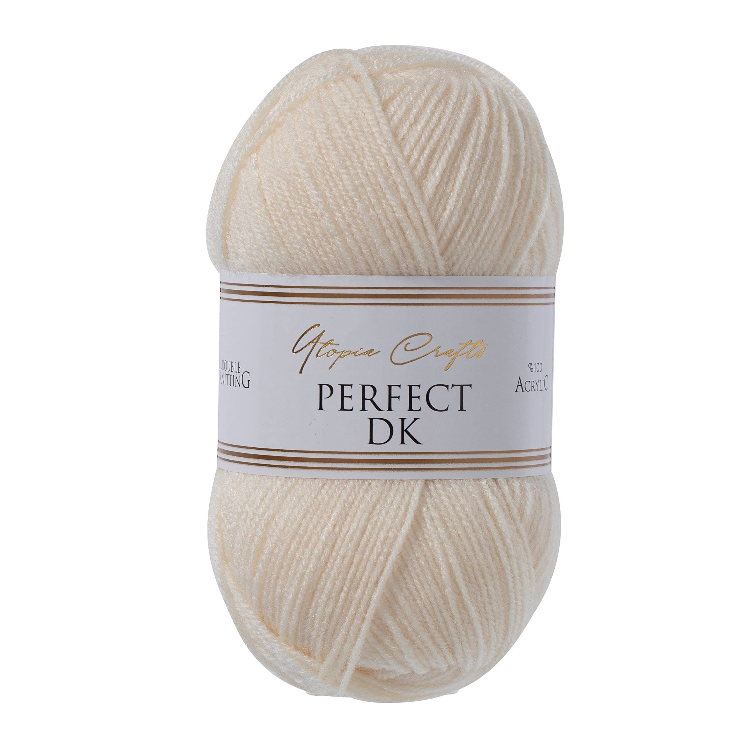 Utopia Crafts DK Double Knitting Yarn, 100g (Nature Silk)