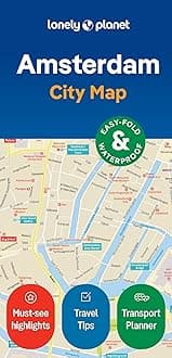 Lonely Planet Amsterdam City Map: Durable, Waterproof, Easy-Fold Planning Map with Attractions & Walking Tours (Compact City Planning Maps)