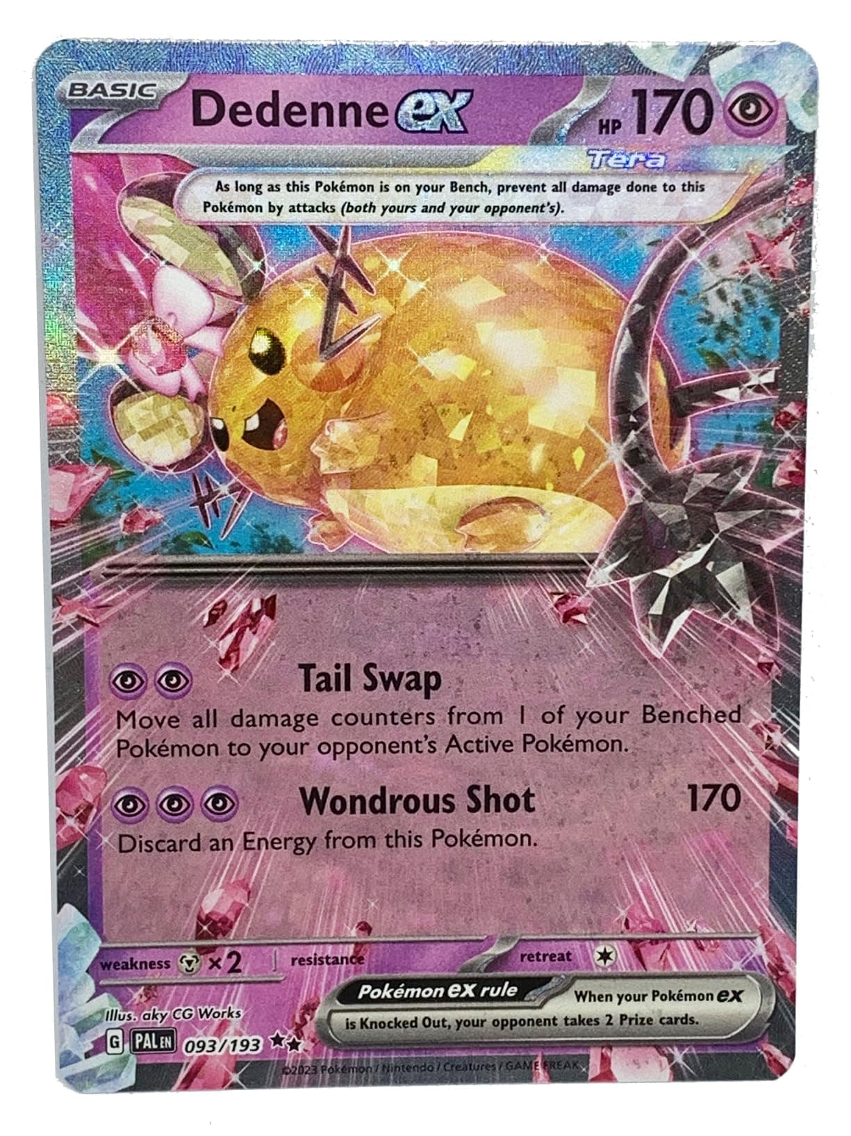 Pokemon - Dedenne ex 093/193 - Paldea Evolved Double Rare