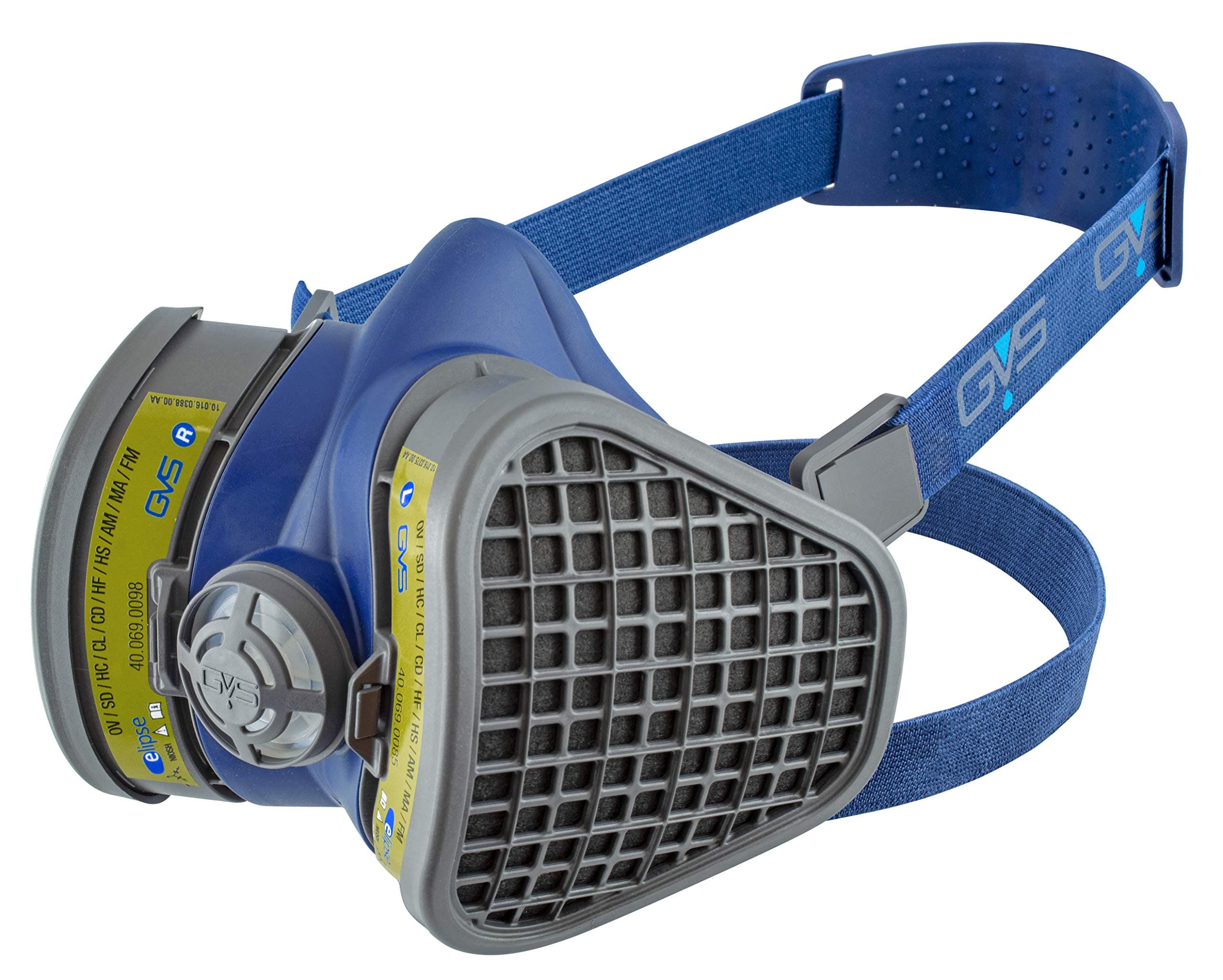 GVS SPR482 Elipse Multigas Mask with Replacement Filters, M/L
