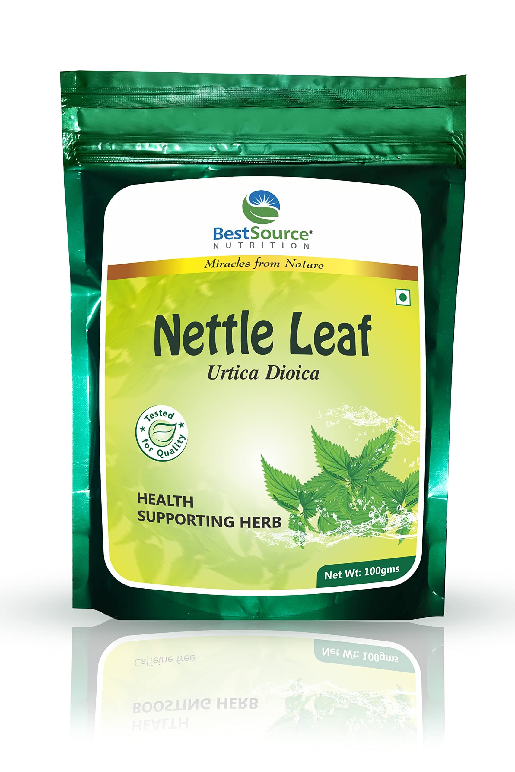 BestSource Nutrition Nettle Leaf (Stinging Nettle), Health Supporting Herb, Tested Quality, 100g (66cups)