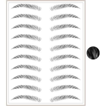 Brows by Bossy Studio & Co Temporary Eyebrow Tattoos Waterproof Eyebrow Stickers, False Tattoos Hair Like Peel Off Instant Transfer Brows For Women And Men