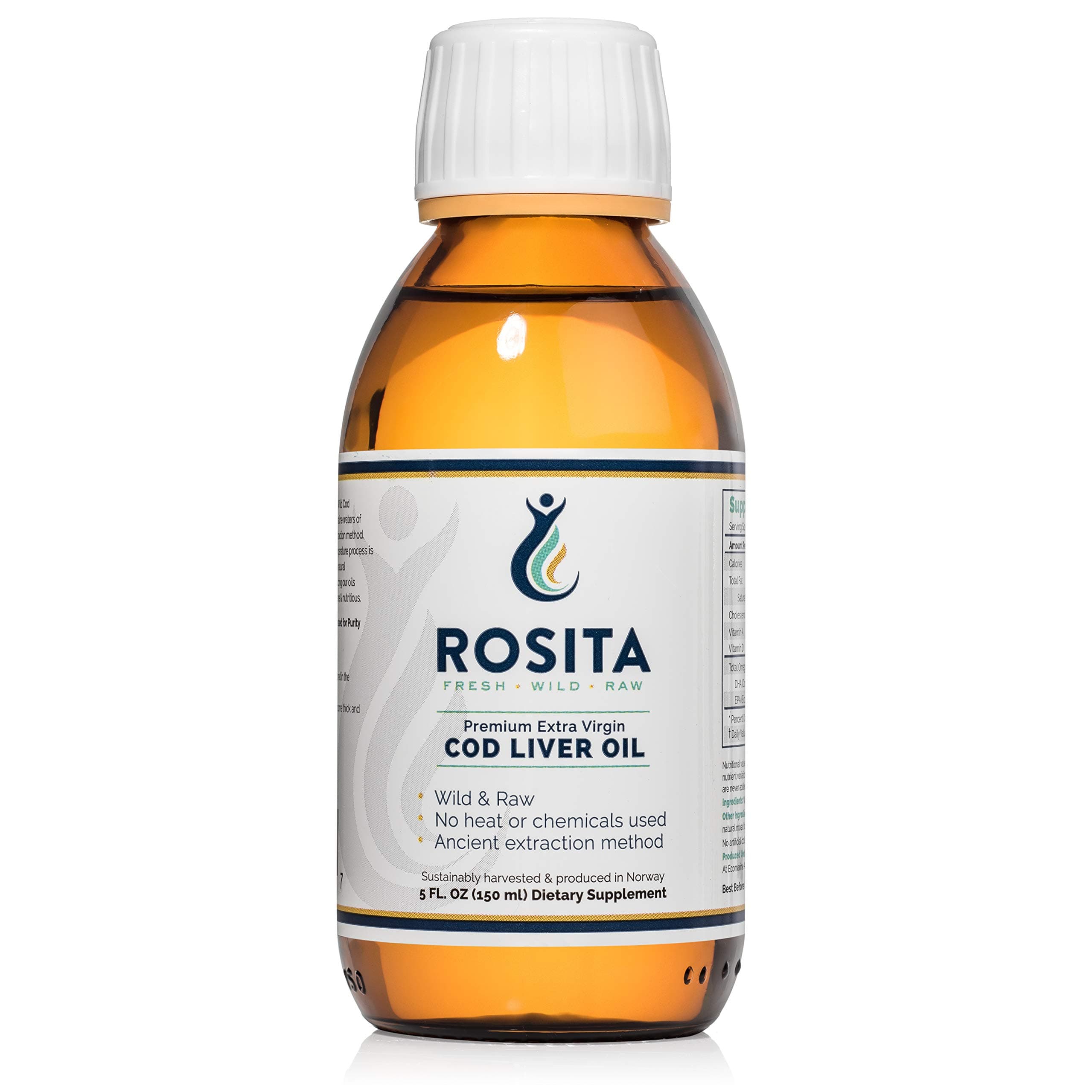 Rosita Real Foods Extra Virgin Cod Liver Oil Liquid