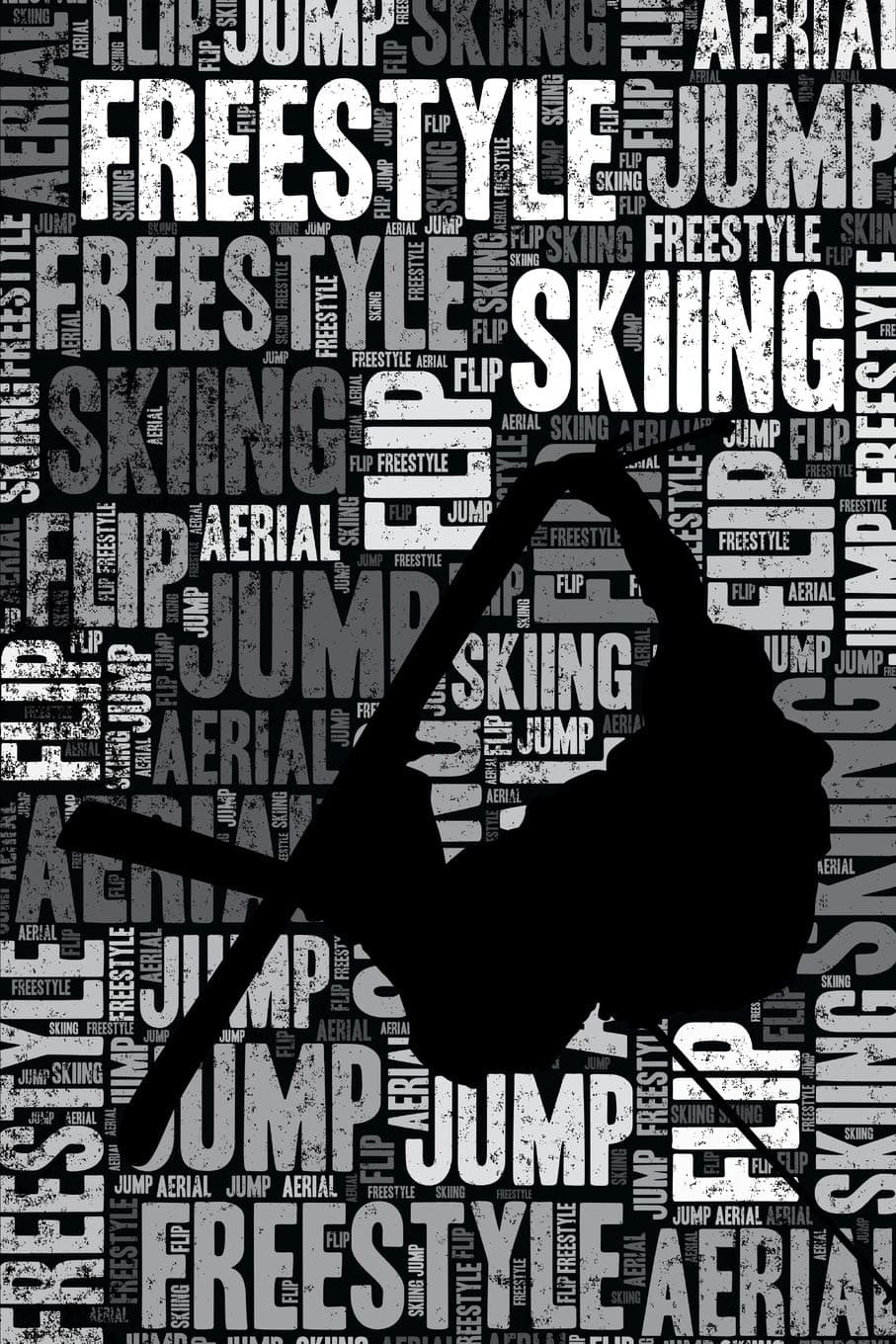 Freestyle Skiing Journal: Cool Blank Lined Freestyle Skiing Lovers Notebook For Skier and Coach