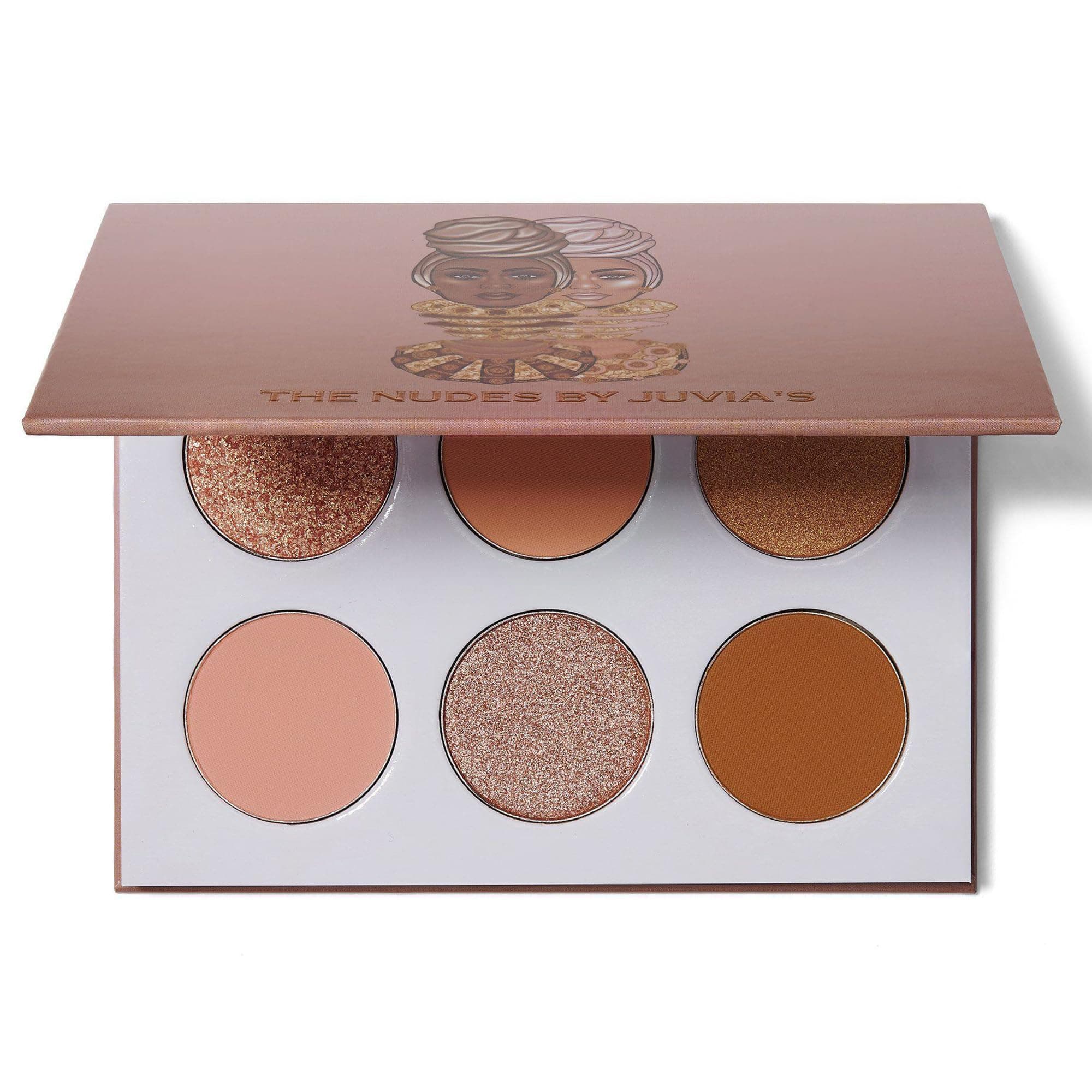 Palette The Nudes - Neutral Hues, Blush, Sand, & Shimmer, Professional Eye Makeup, Pigmented Palette for Eye Color & Shine, Pressed, Shades of 6
