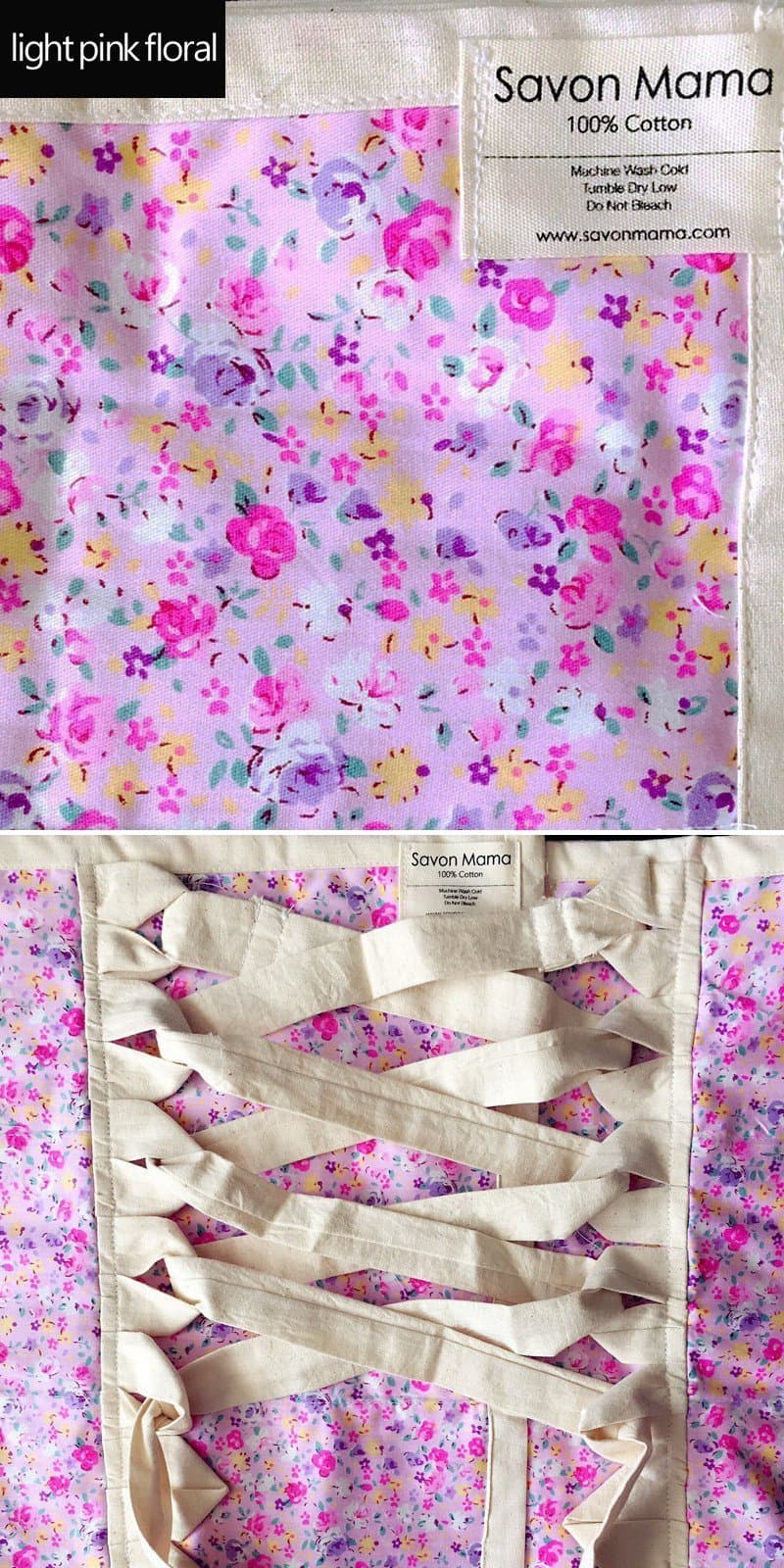Bengkung Belly Bind (Light Pink Floral Pattern) - One Size fits All, 100% Cotton, Non-irritating