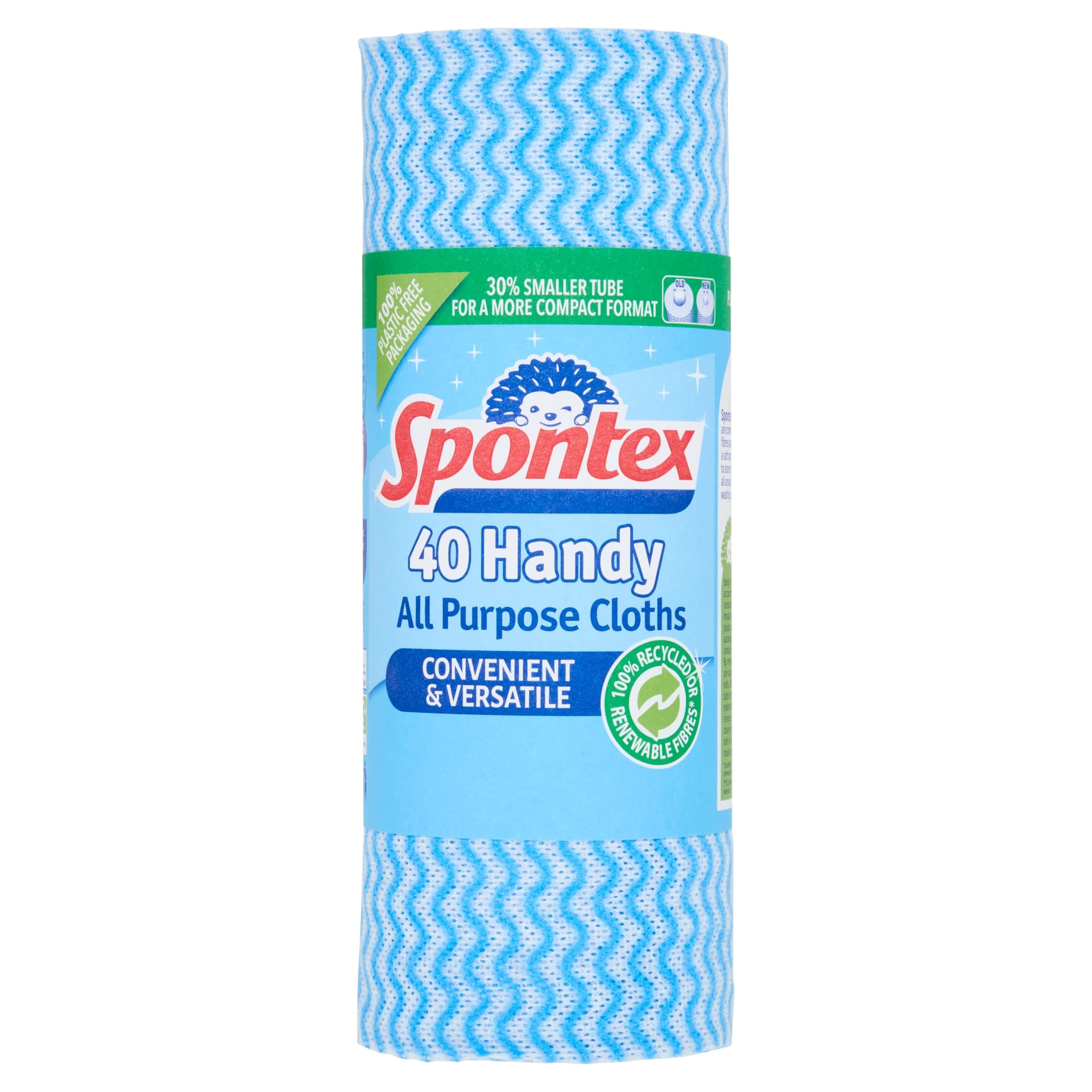 Spontex Handy All-Purpose Cloths on a Roll, 40 Cloths