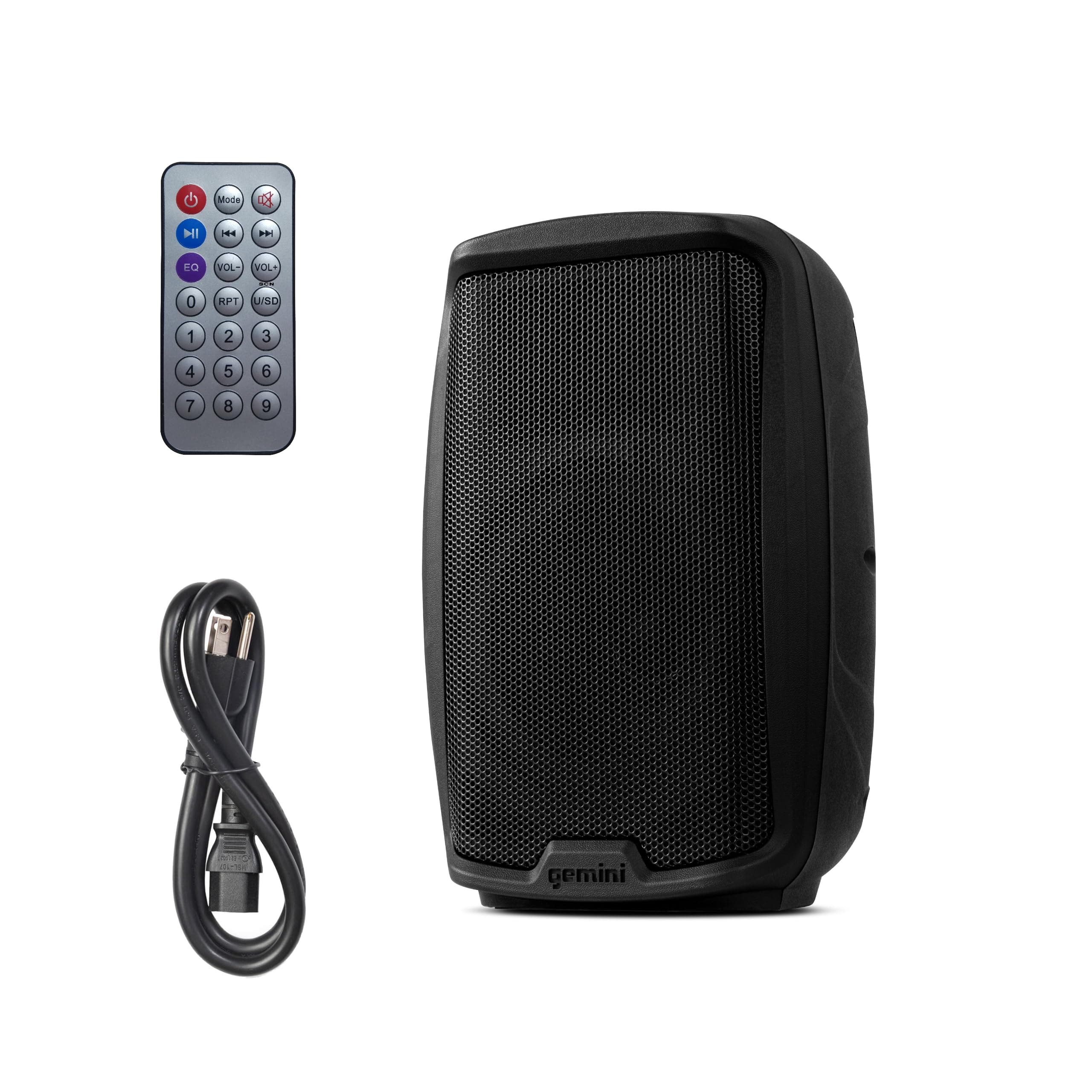 As-2108Bt Active Bluetooth Pa System, 8" Inch Woofer 500W Watts Dj Speakers, Sd, USB, Xlr Input/Output, 2 X 1/4" Inch Microphone/Rca And Aux Inputs W/Handles, Tws