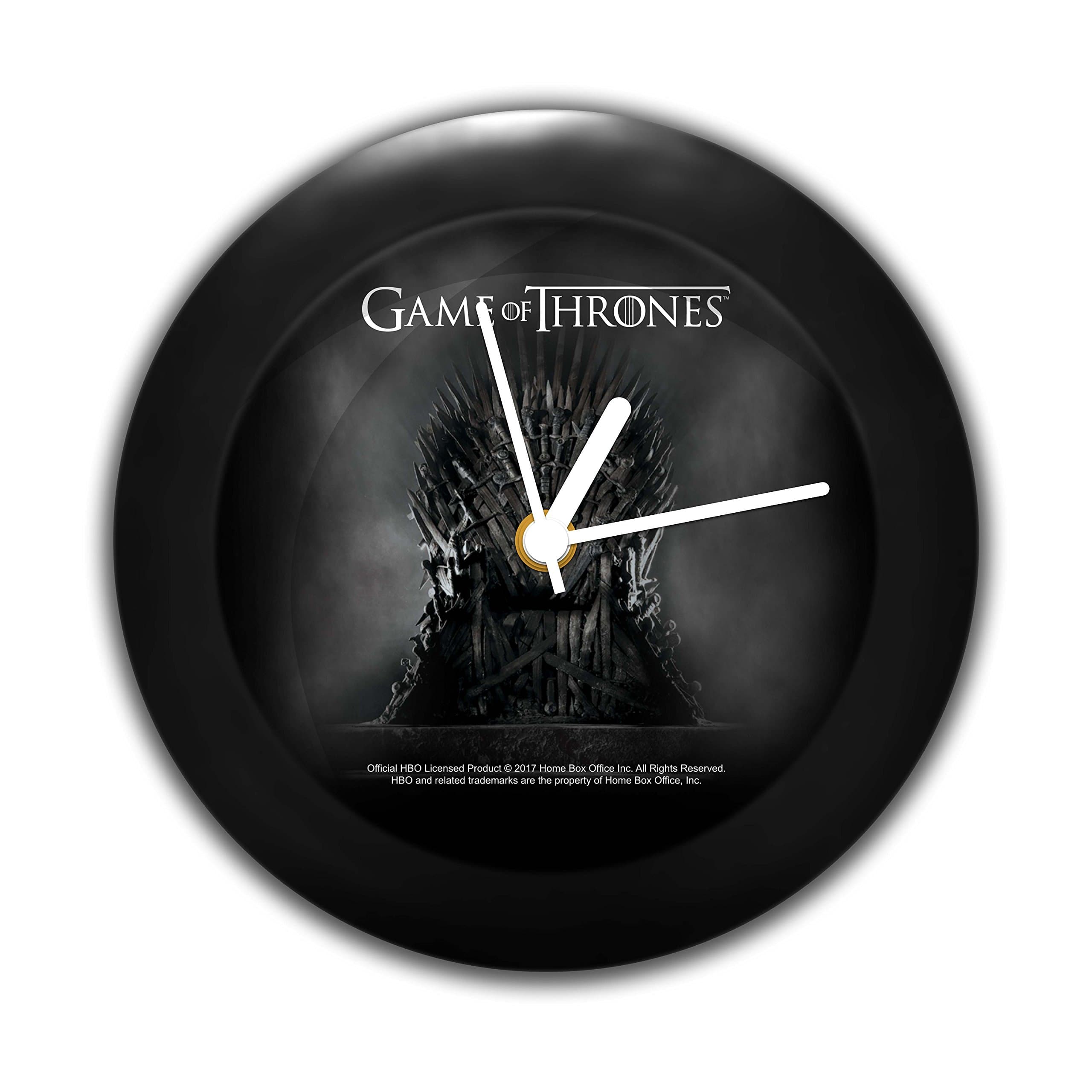 MC SID Razz -Game of Thrones- Iron Throne Design Table Clock -Desktop Clock- Birthday Officially Licensed by HBO, USA- Best Valentine's Day Gift