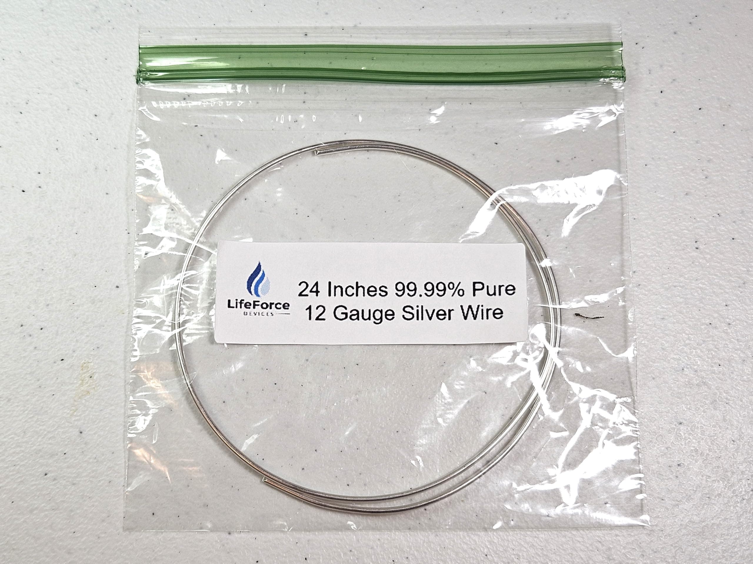- Pure Silver Generator Wire – 9999 Silver Electrode – Pre-Cut 24-Inch 12 Gauge Wire – Fits LifeForce Generators