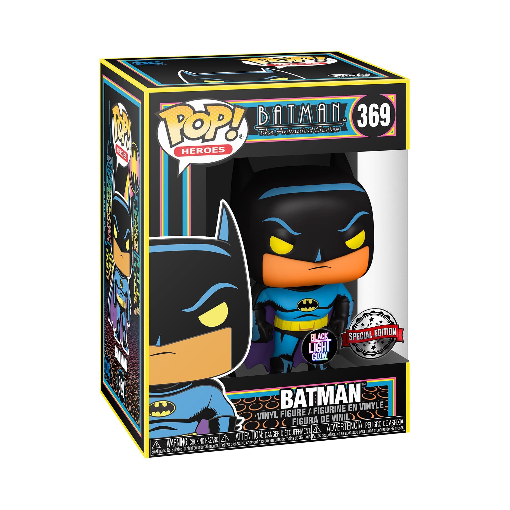Funko POP! Heroes: DC - Batman - (Black Light) - DC Comics - Collectable Vinyl Figure - Gift Idea - Official Merchandise - Toys for Kids & Adults - Comic Books Fans - Model Figure for Collectors