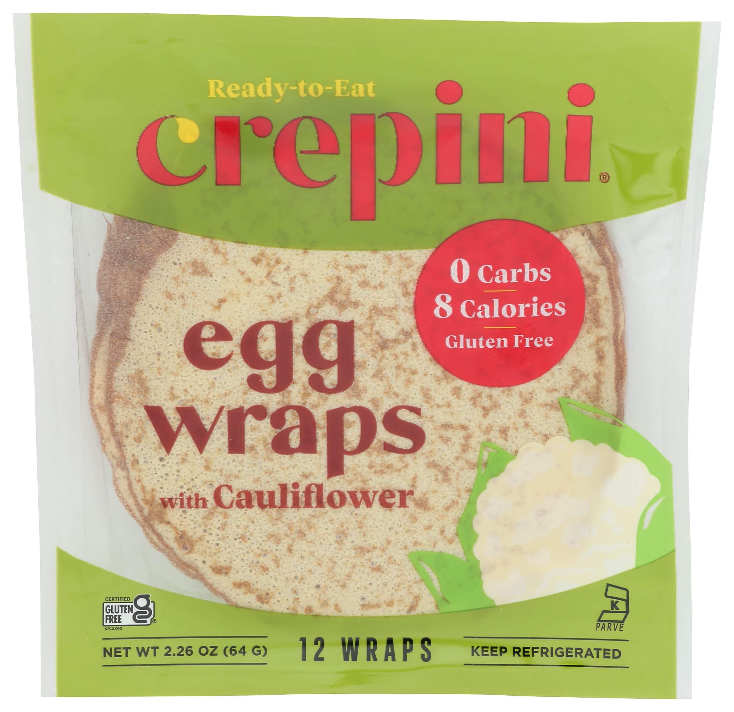 Crepini Egg Thins With Cauliflower, 2.26 OZ