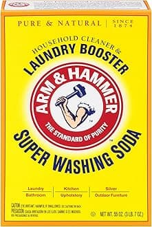 Arm & Hammer Super Washing Soda Detergent Booster & Household Cleaner, 55oz.