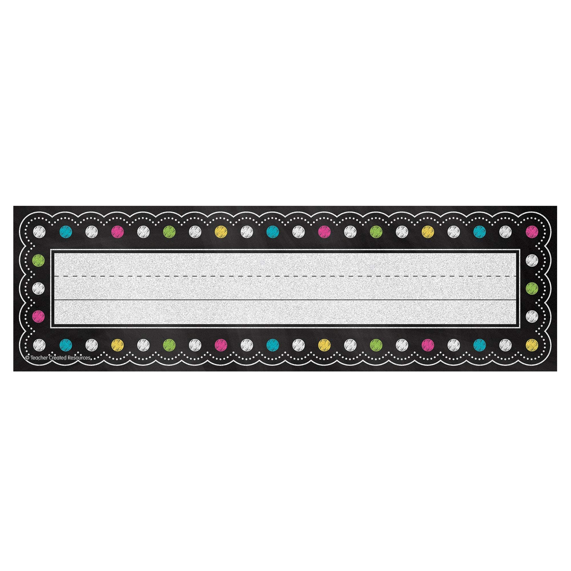 Teacher Created Resources Chalkboard Brights Name Plates (5624)