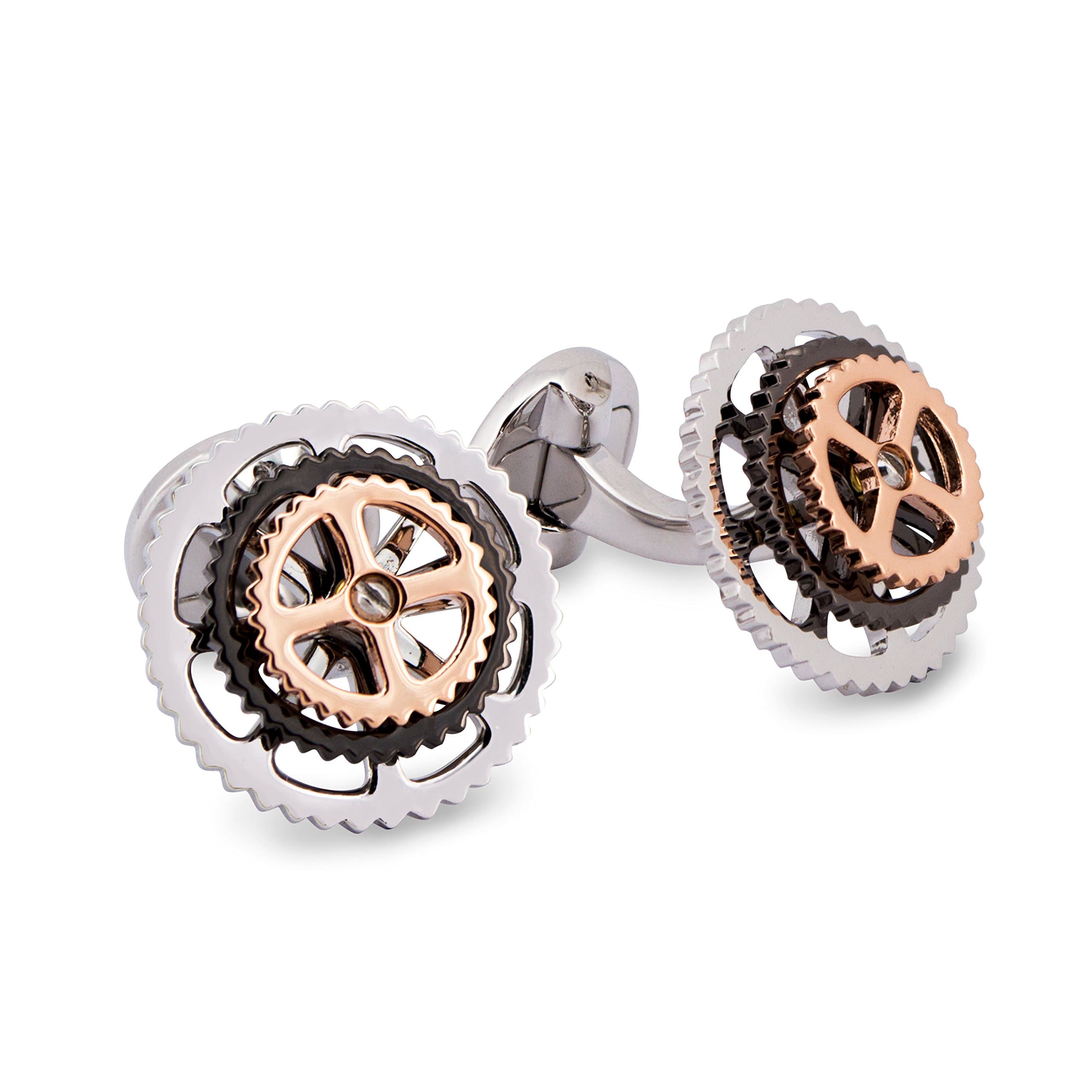 Azthom Rotatable Bike Gear Cufflinks