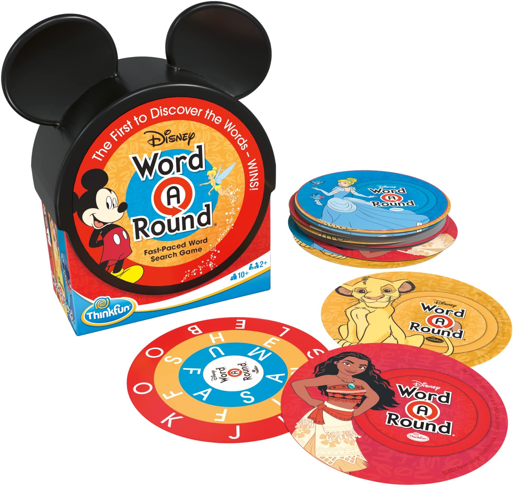 ThinkFun's Disney WordARound Card Trivia Multiplayer Game for 10+