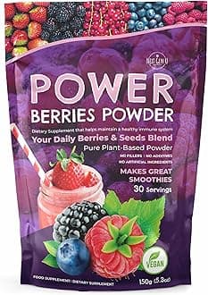 Super Berry Powder - 150g - Immune Support - Food Supplement - Superfood Berries - Smoothie Mix for Shakes - Healthy Boost for Detox Juice Beverages or Any Drink - by NextGenU
