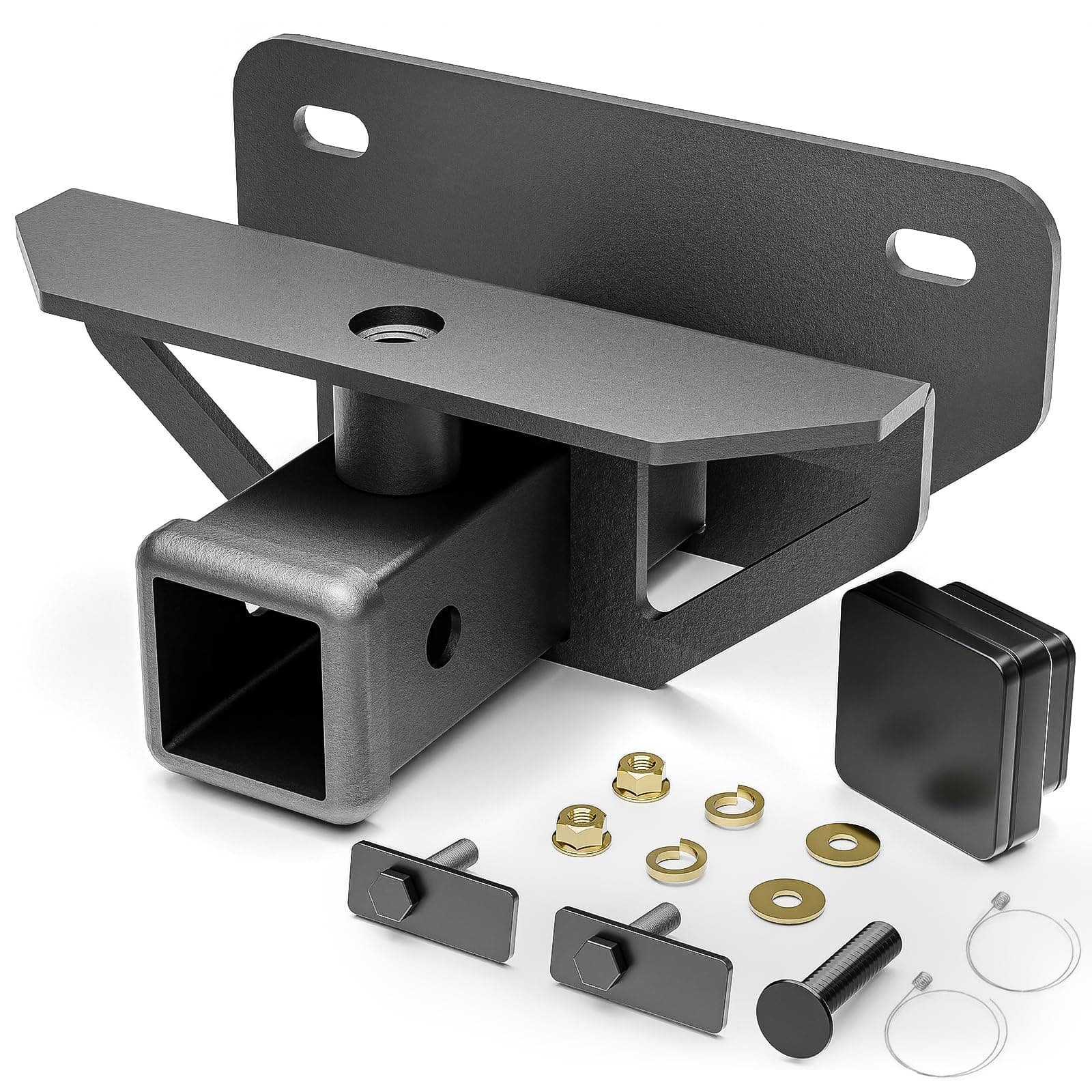 for Dodge Ram 2 inch Trailer Hitch Receiver Compatible with 2003-2018 Dodge Ram 1500 & 2019-2023 Ram 1500 Classic & 2003-2013 Ram 2500 3500, Class 3 III Rear Tow Hitch Towing Combo with Cover