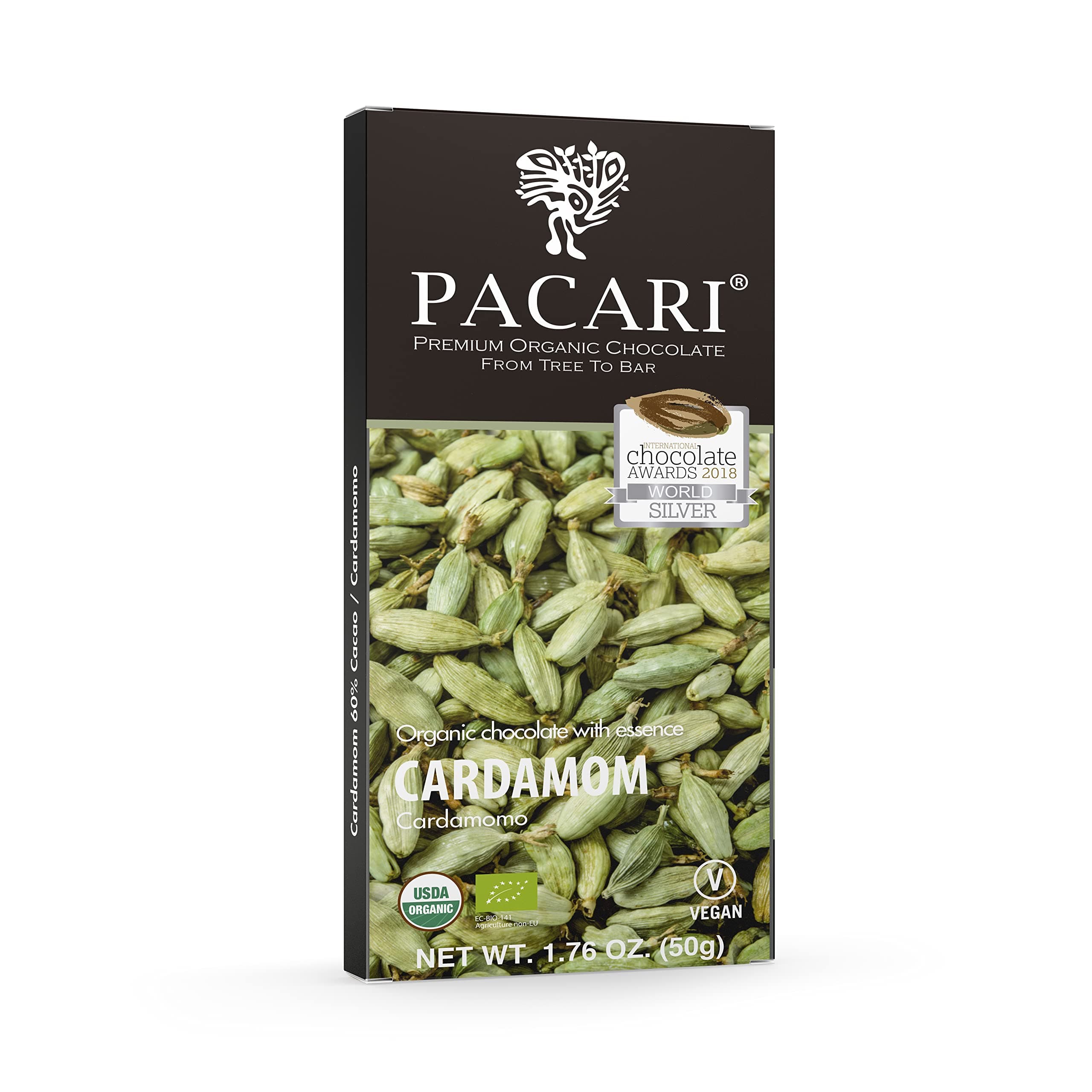 Pacari Cardamom Organic Chocolate Bar …