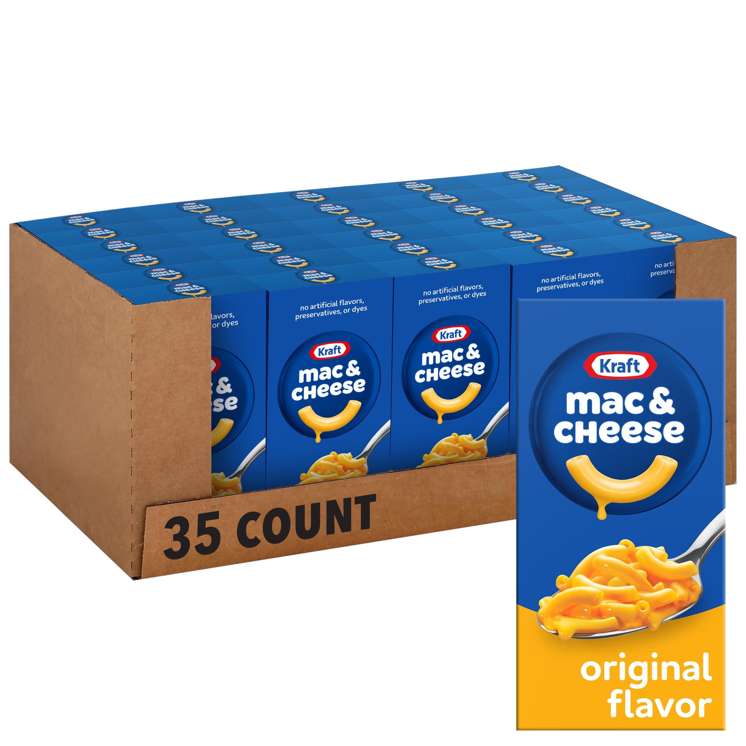 35 Boxes, for Easy Dinner or Dinner Sides, Original Flavor, No Artificial Flavors, Preservatives or Dyes, 7.25 oz