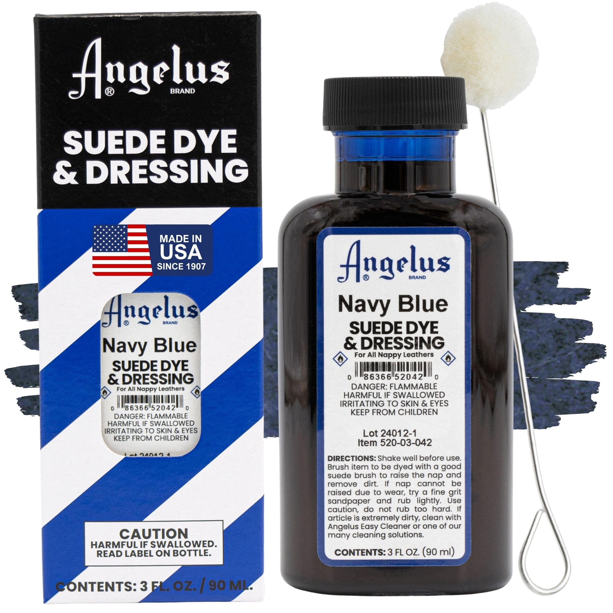 Angelus Suede Dye Navy Blue