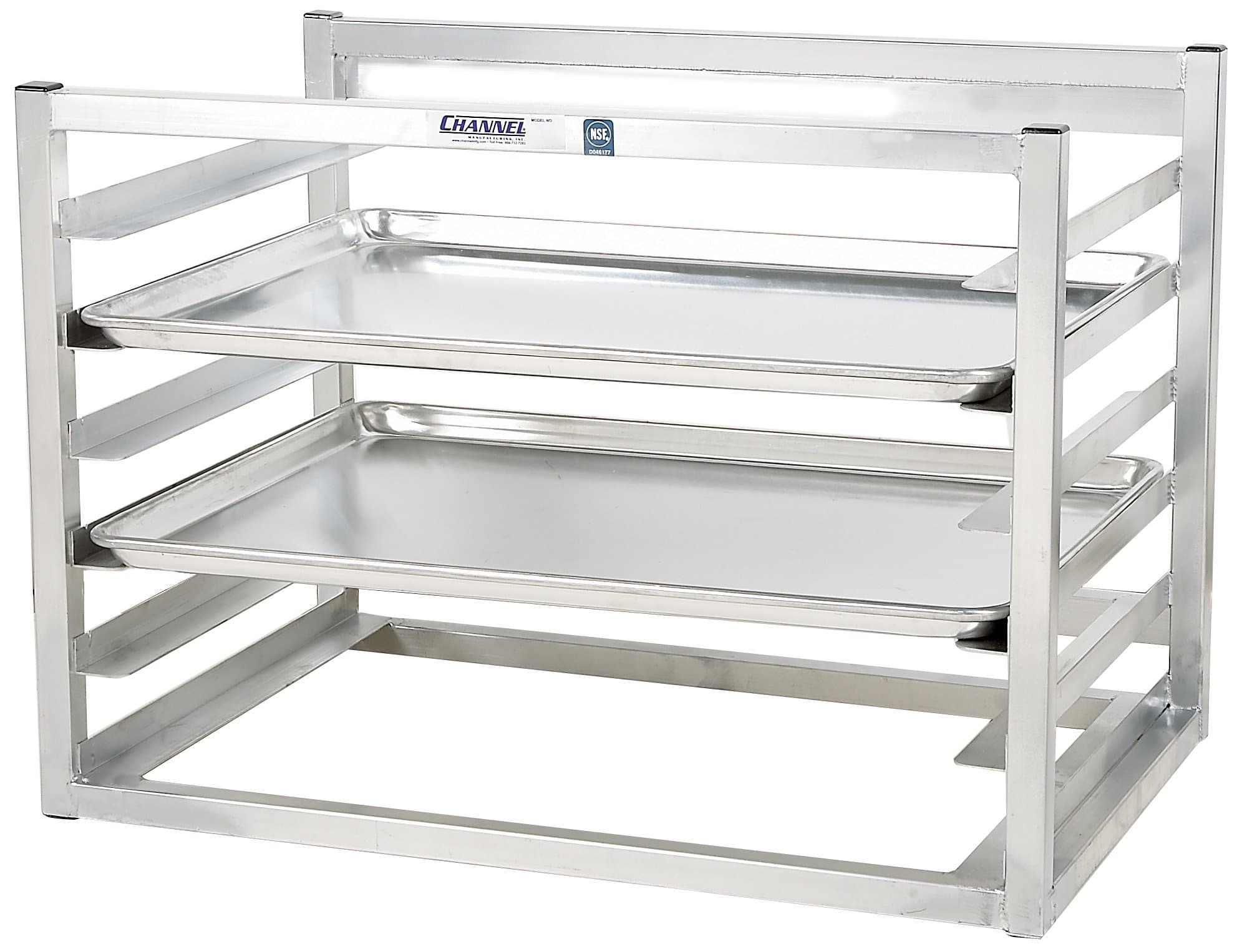 AWM-5 5 Pan Side Load Wall Mount - Sheet Bun Pan Rack for Half-Size Pans