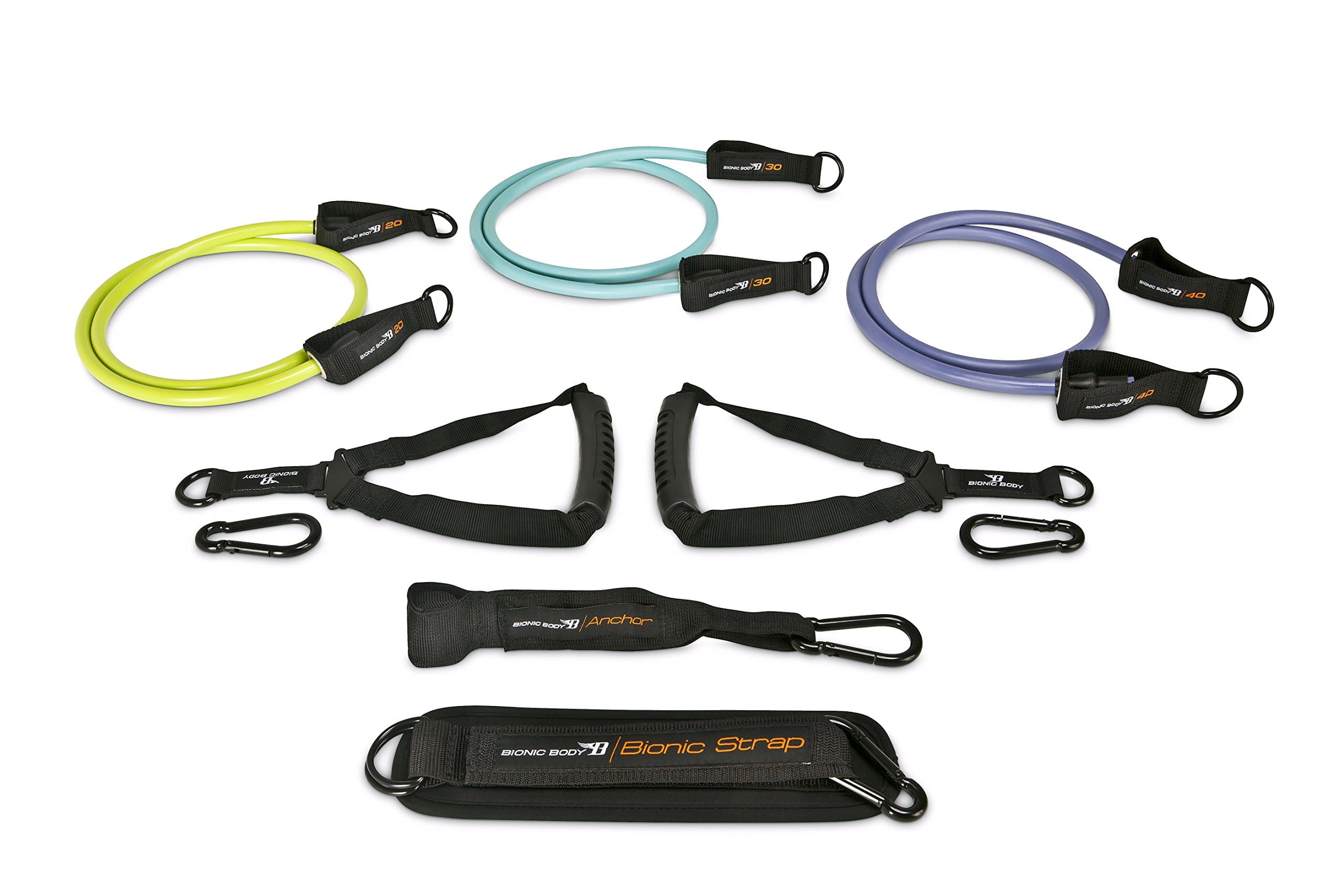 Bionic Body Workout Kit - Resistance Bands, Door Anchor, Handles and Strap BBKT-090