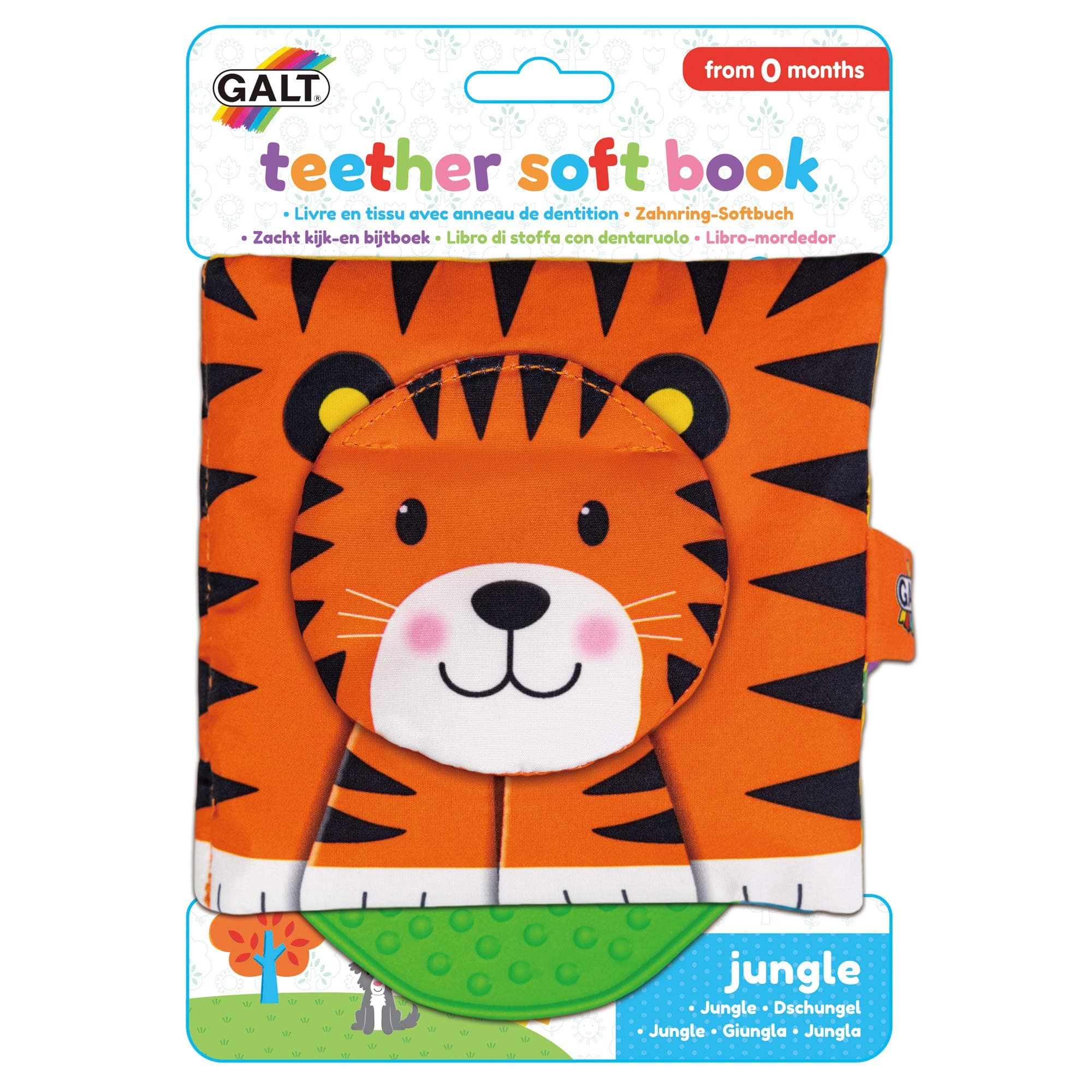 Galt Toys Jungle Teether Soft Book, 1005110