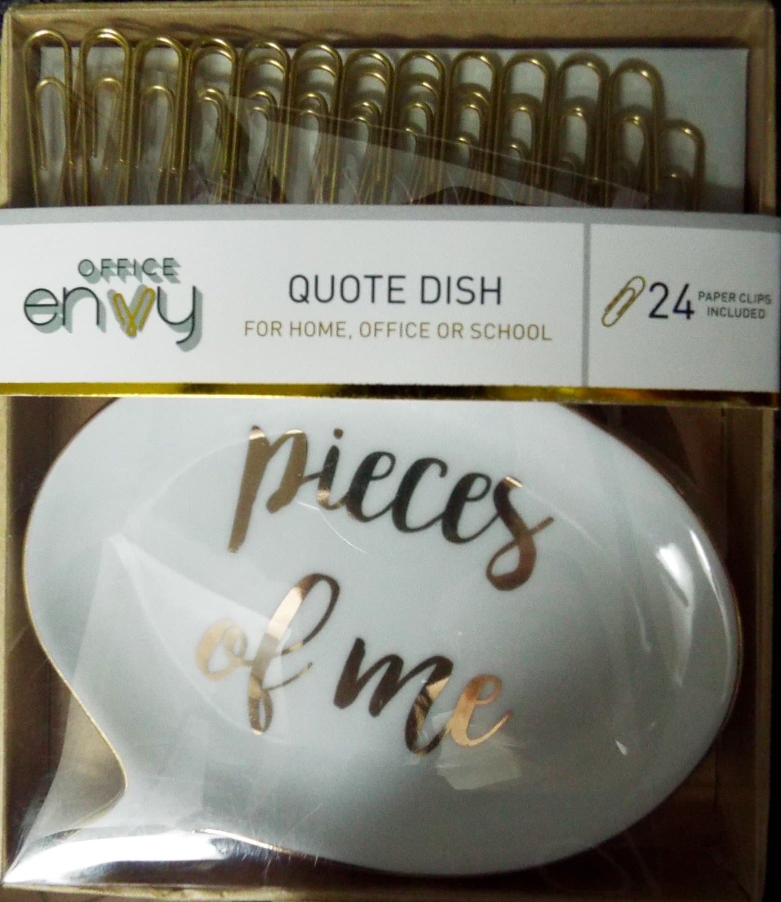Hello Beautiful Quote Dish and Paper Clips