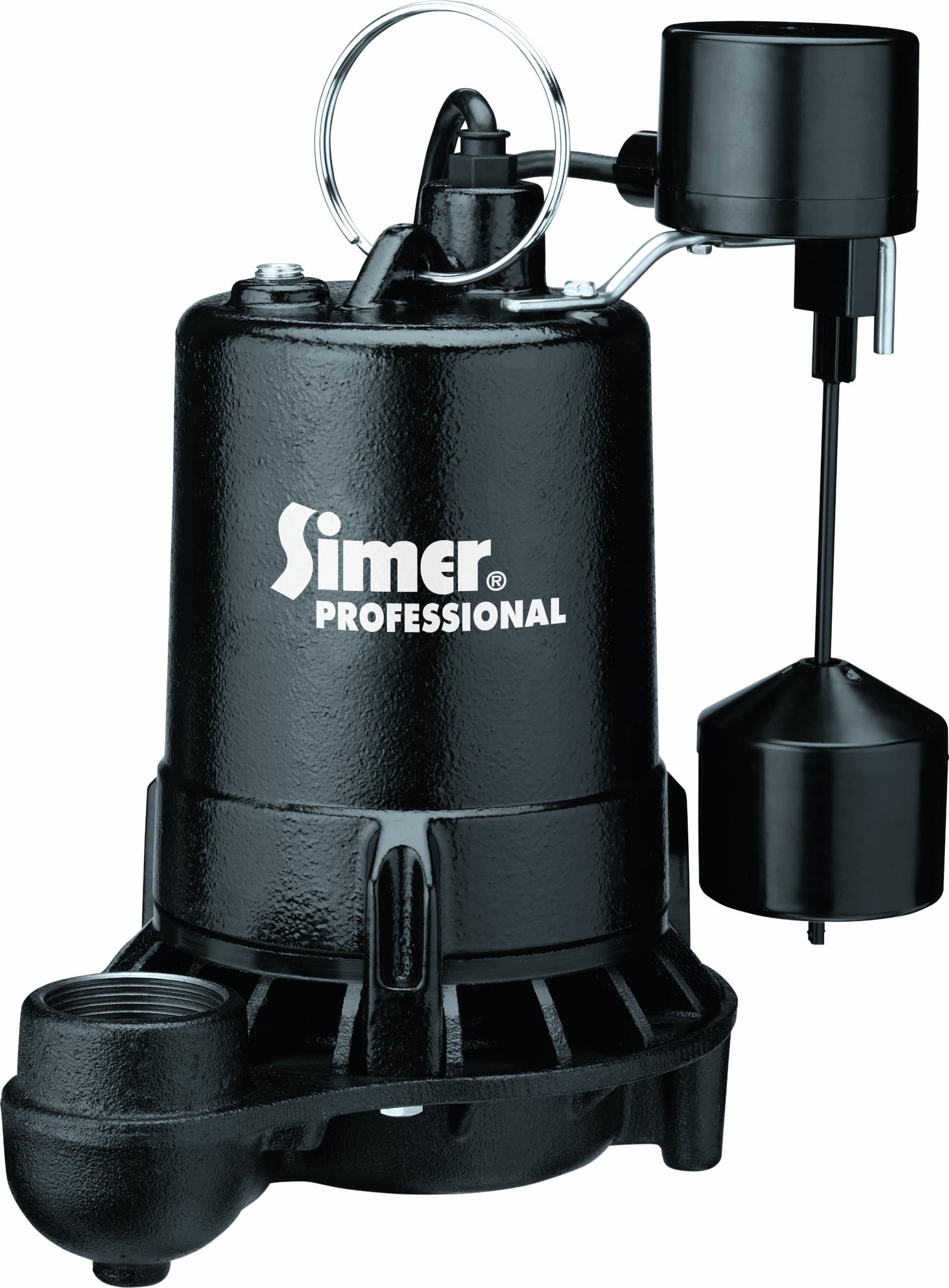 Simer 5975 3/4 HP Professional Grade Sump Pump