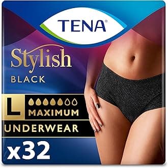 TENA Stylish Black Underwear L