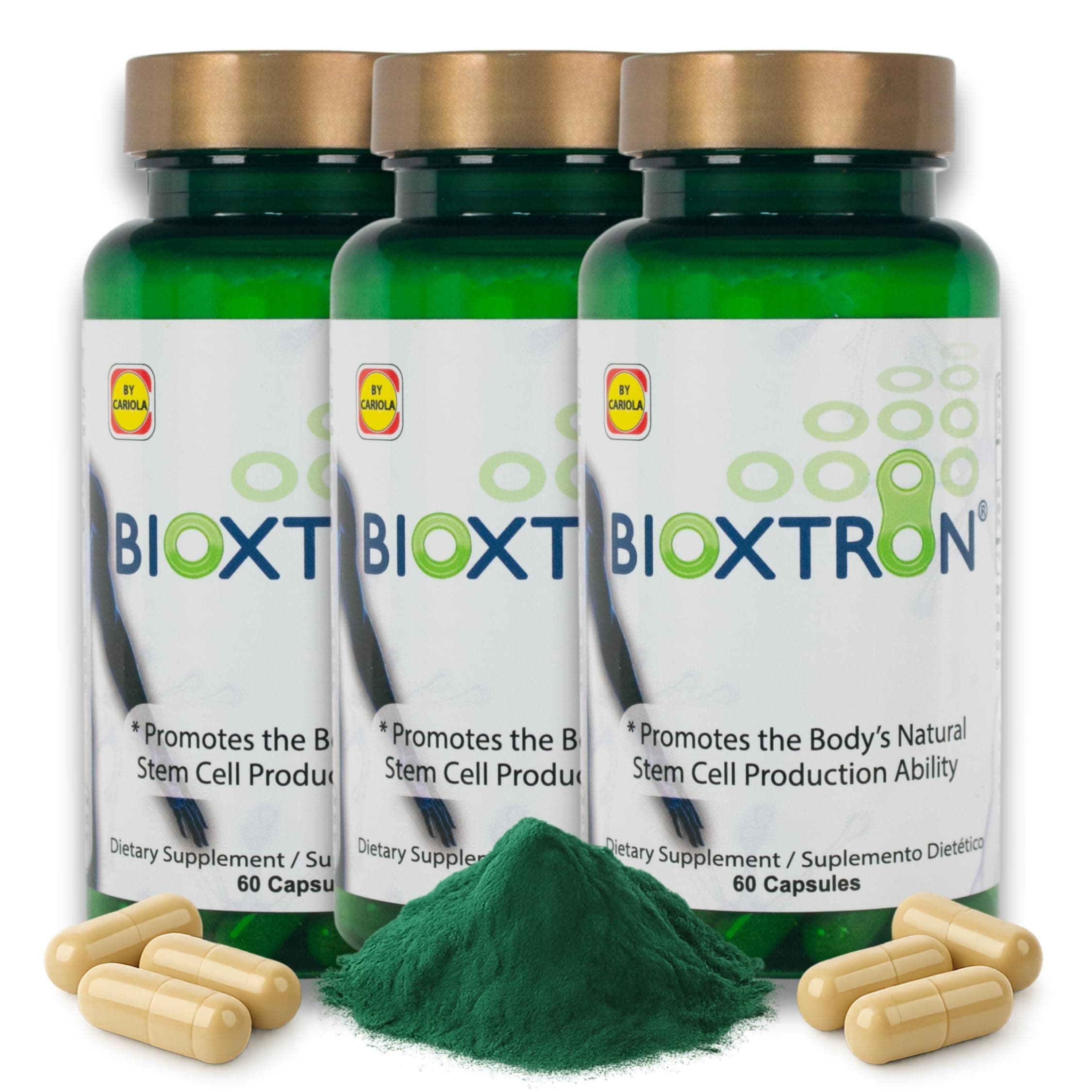 Bioxtron Natural AFA Stem Cell Supplement-60 Capsules (Pack of 3)