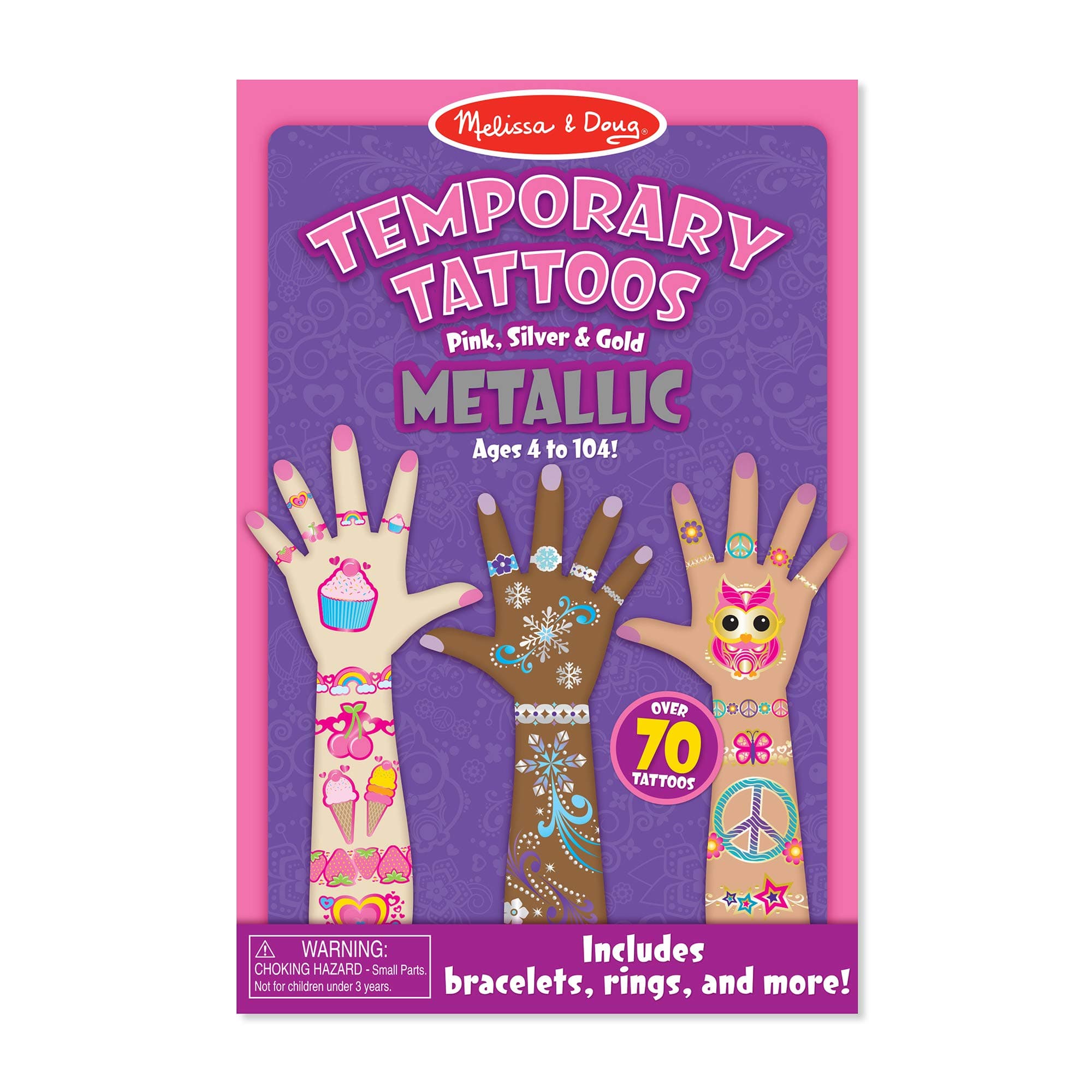 Melissa & Doug Temporary Tattoos-Metallic