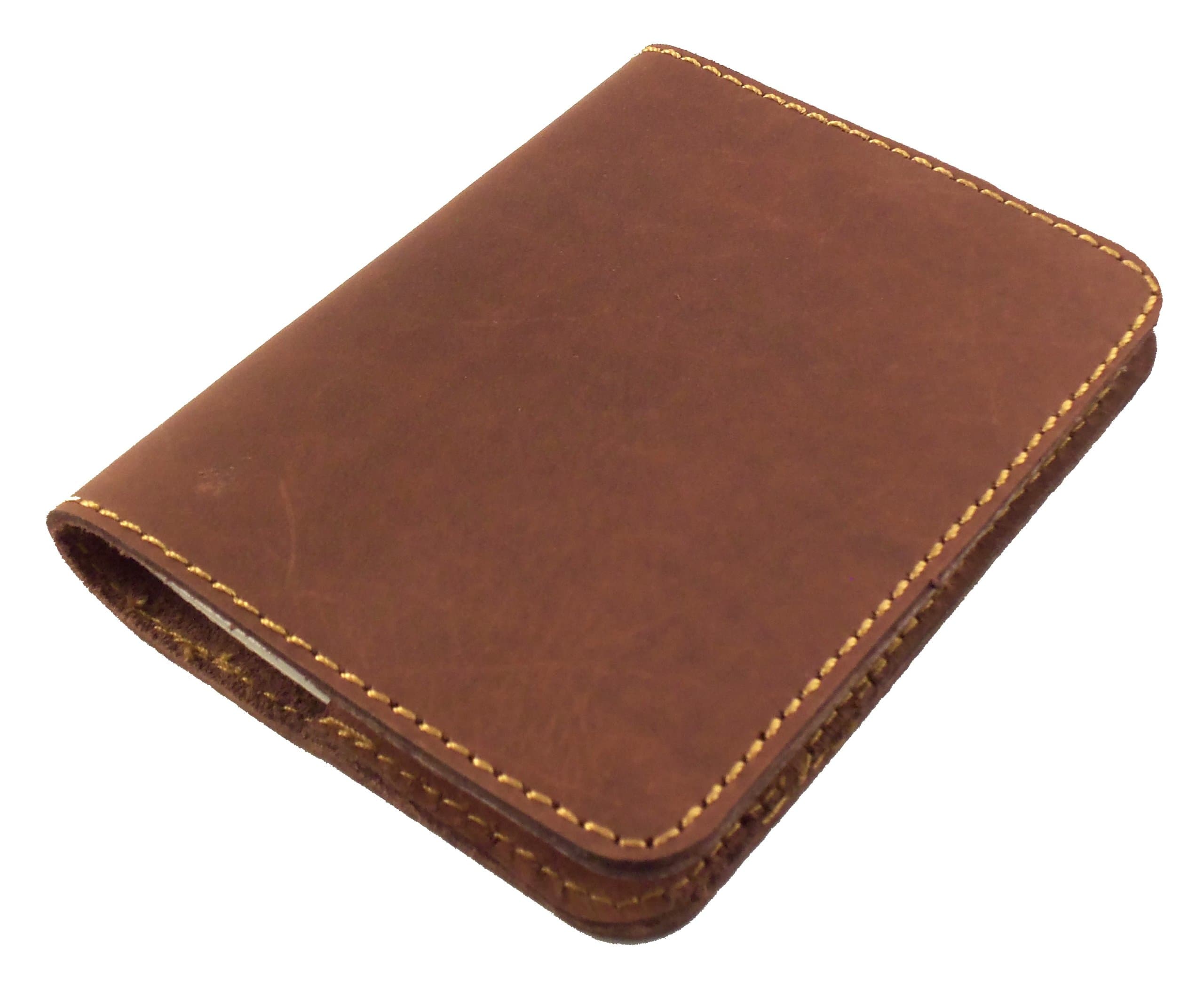 Rustic Ridge Leather Refillable Leather Pocket Notebook - Mini Composition Cover - Fits Standard 4.5 x 3.25 Mini Composition Book (Dark Brown)