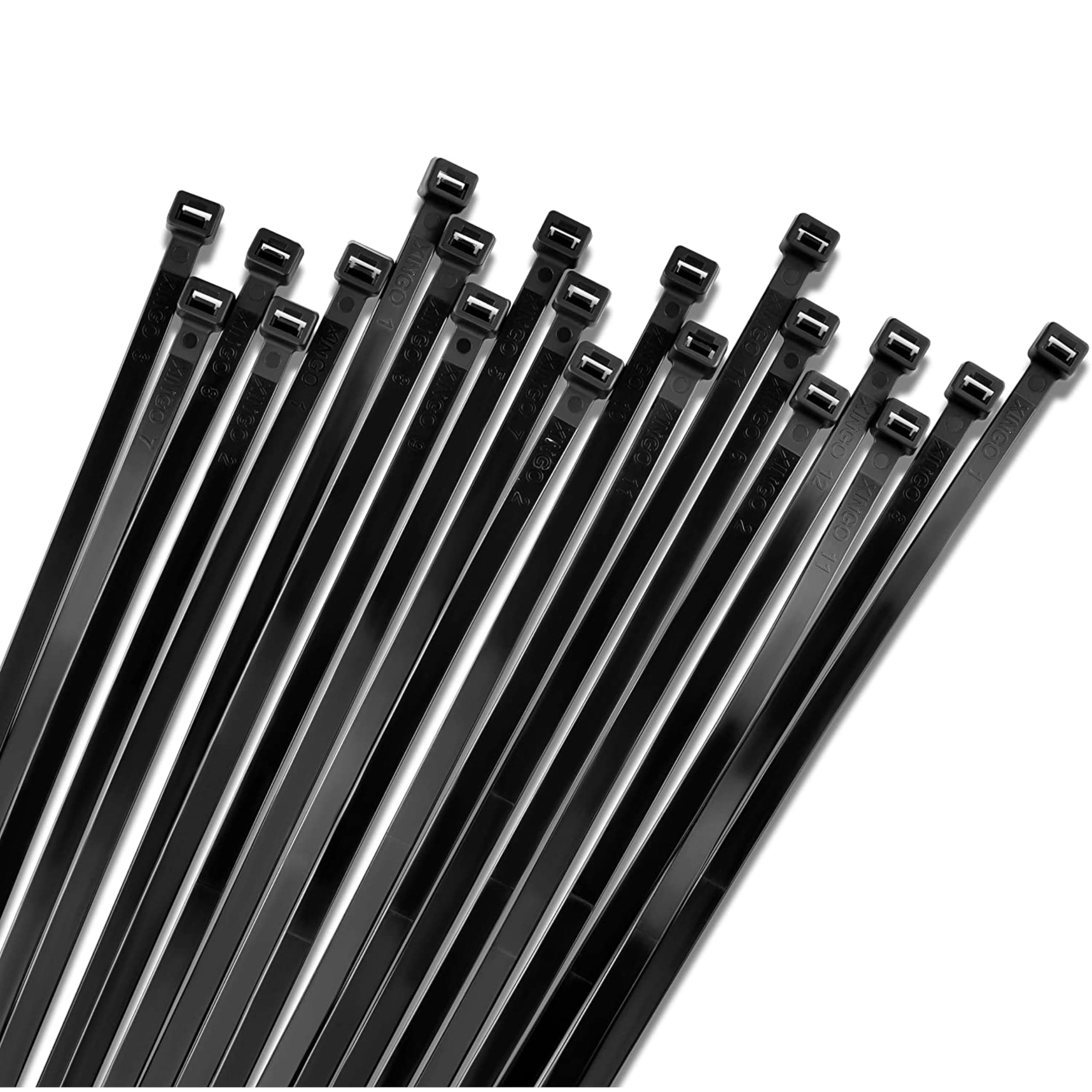 Bolt Dropper 11" Black Cable Ties, 1000 Pack, 50 lbs Tensile Strength - Heavy...