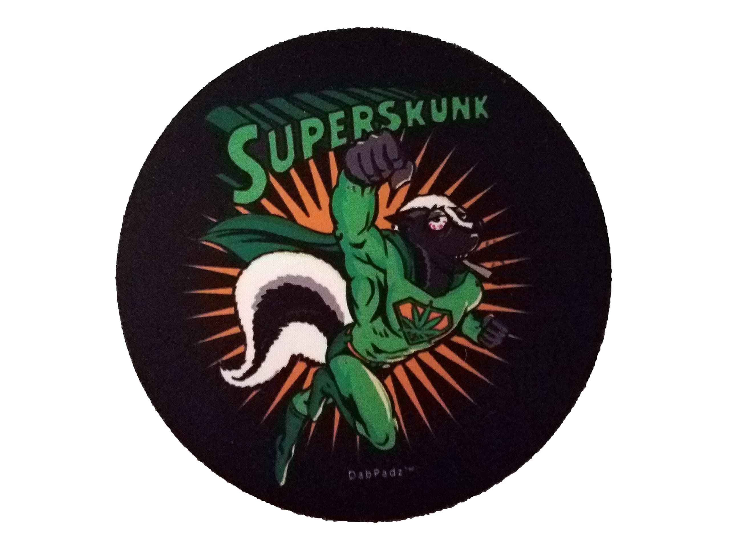 Super Skunk 5" Round Fabric Top Dab Mat/Pad