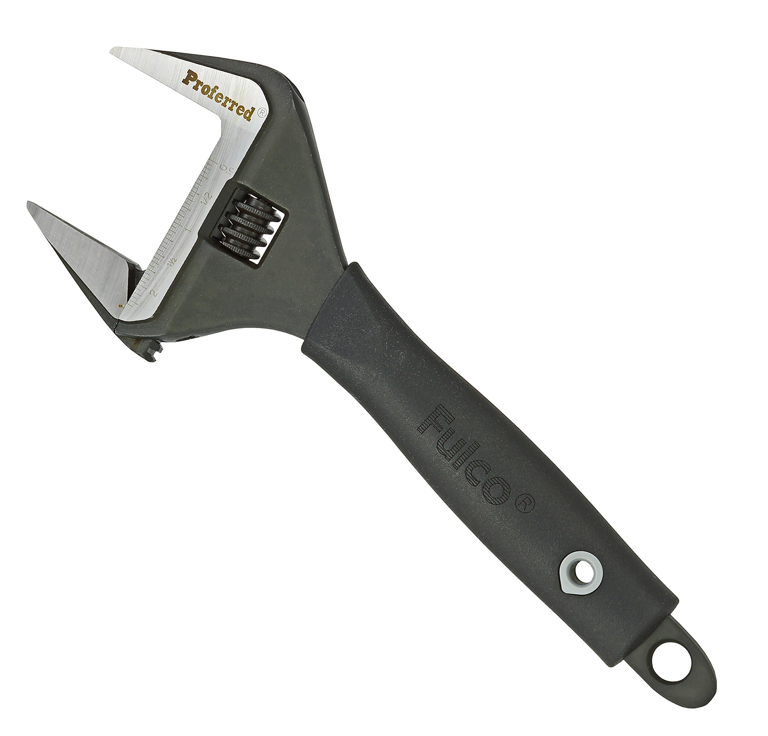 Plumbing Adjustable Wrench, Black Phosphate Finish, 4 Available Size Options 6-inch, 8-inch, 10-inch, 12-inch - T08004