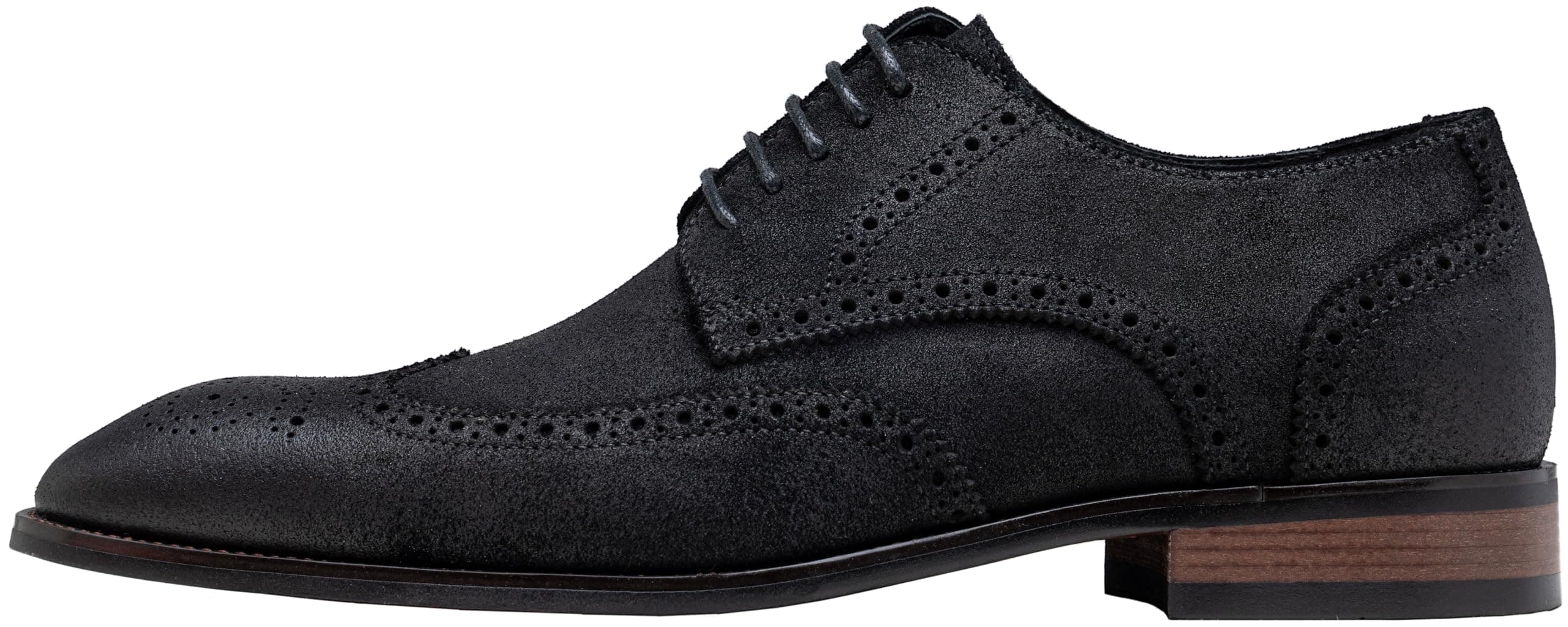 Jousen Chelsea Boots Men Polished Leather Dress Boots Stylish Classic Retro Slip On Boots For Men