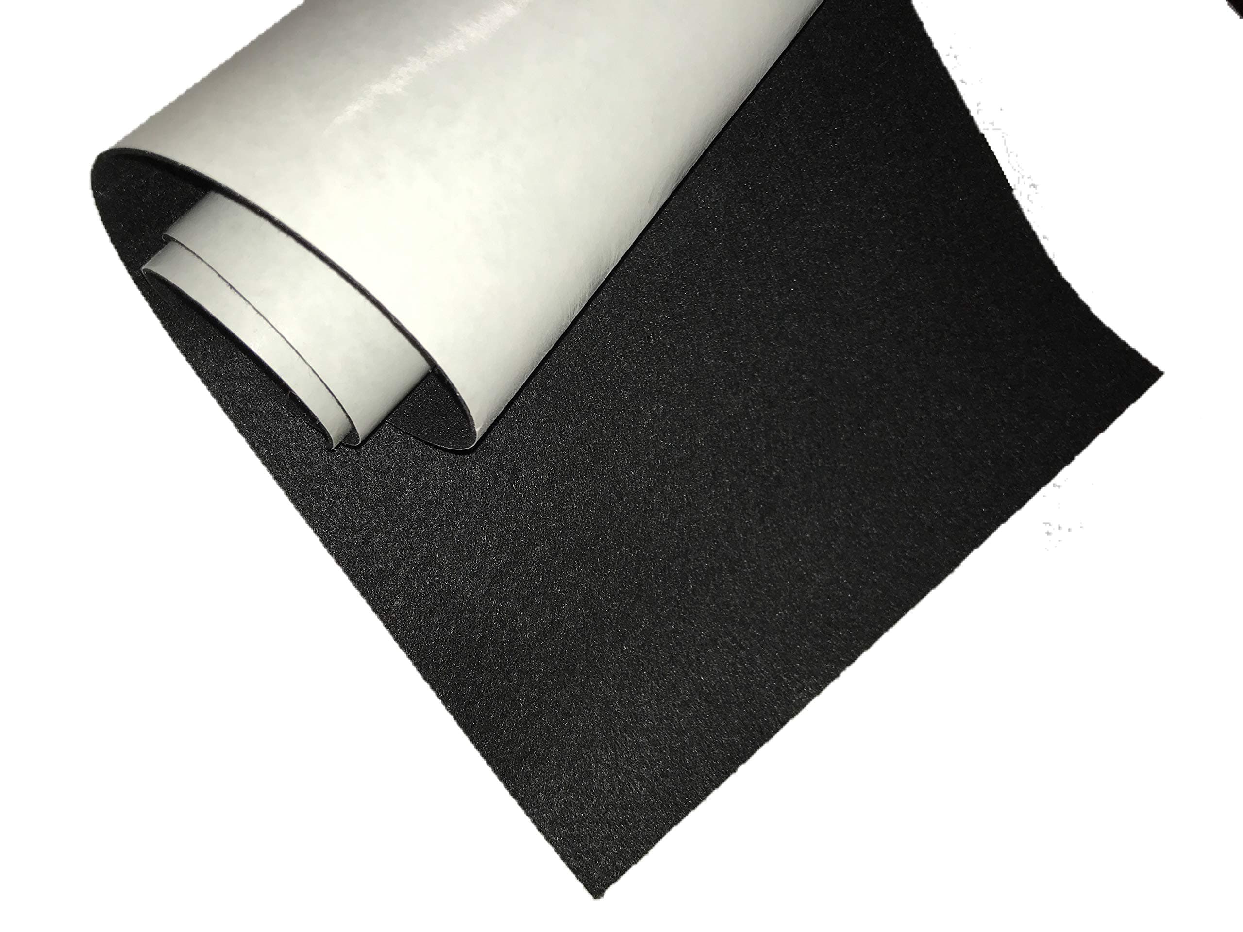 24" Wide - Sold PER Foot - SELF Adhesive Protective Felt - No Scratch - Premium Acrylic - Peel-N-Stick Arts & Crafts Counter Tops Displays Furniture 1001 Uses! Multiple Colors (Black)