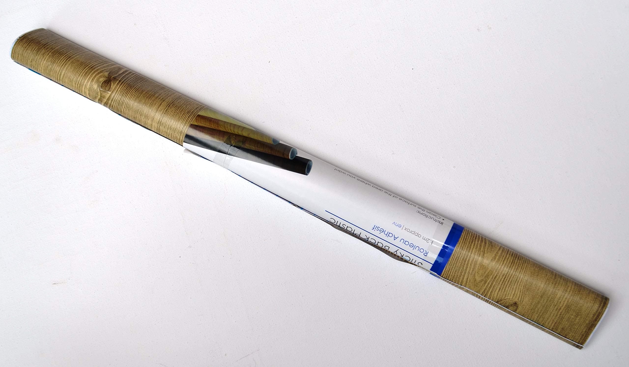 1.5 Meter Natural Wood Effect Self Adhesive Style Vinyl With Sticky Back Plastic 45cm x 150cm