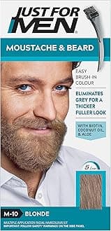 Moustache & Beard Sandy Blonde Dye , Eliminates Grey for a Thicker & Fuller Look, M10