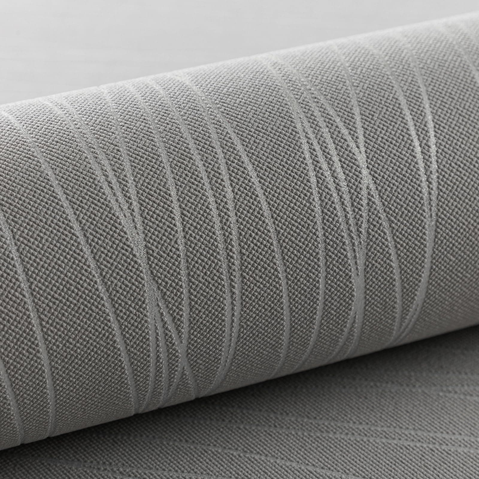 3D Wave Stripes Glitter Wallpaper Silver Grey 9.5×0.53m,Embossed Roll for Living Room Bedroom Kitchen Front Room,Non Woven Fabric Wallpaper Luxury Modern Abstract