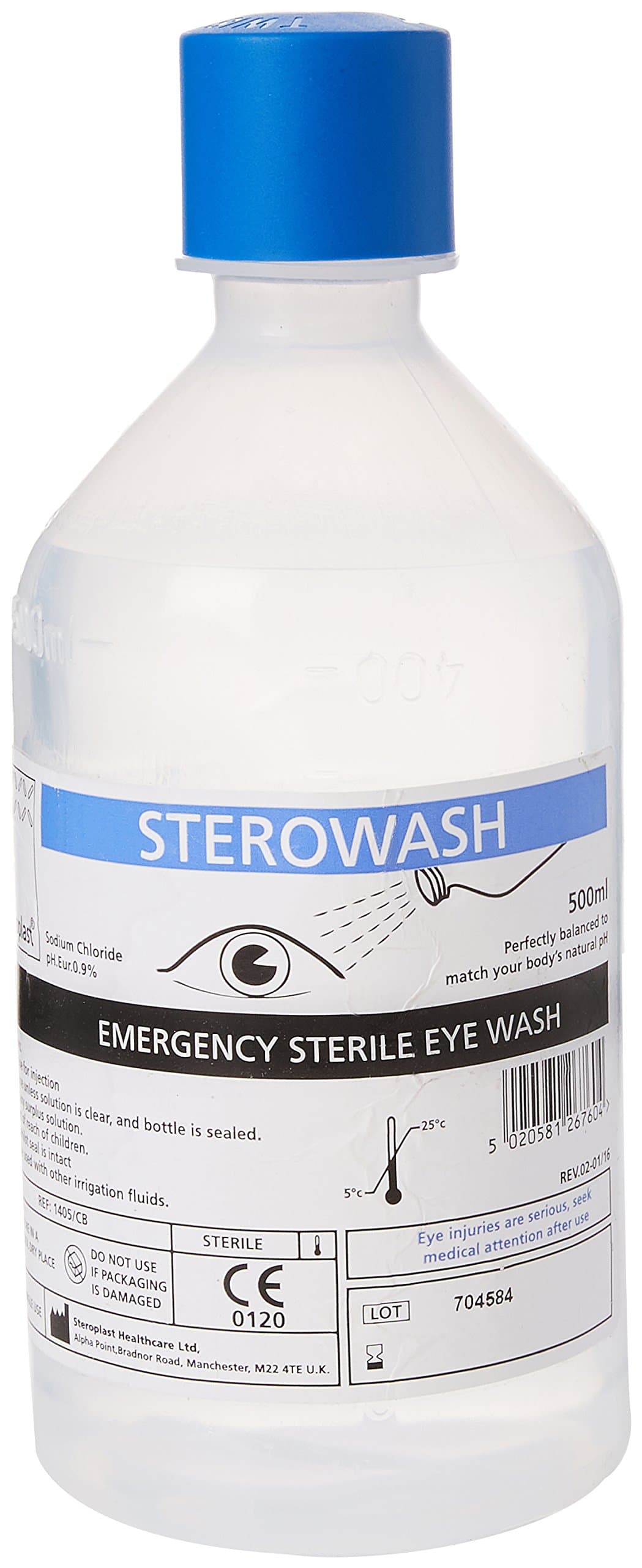 Steroplast Sterowash Eye Wash Solution 500 ml